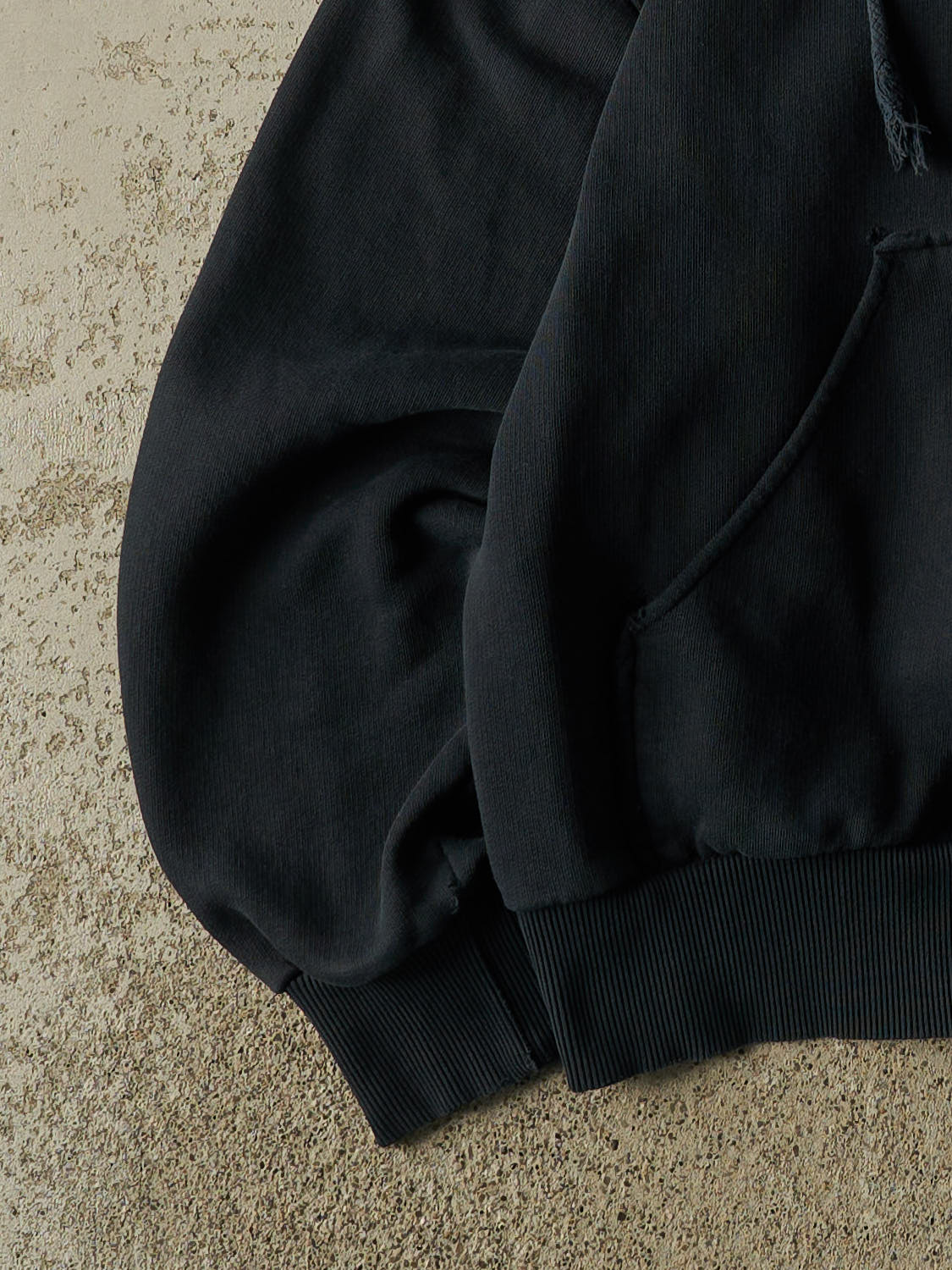Vintage 90s Faded Black Dickies Zip Up Hoodie (XS/S)
