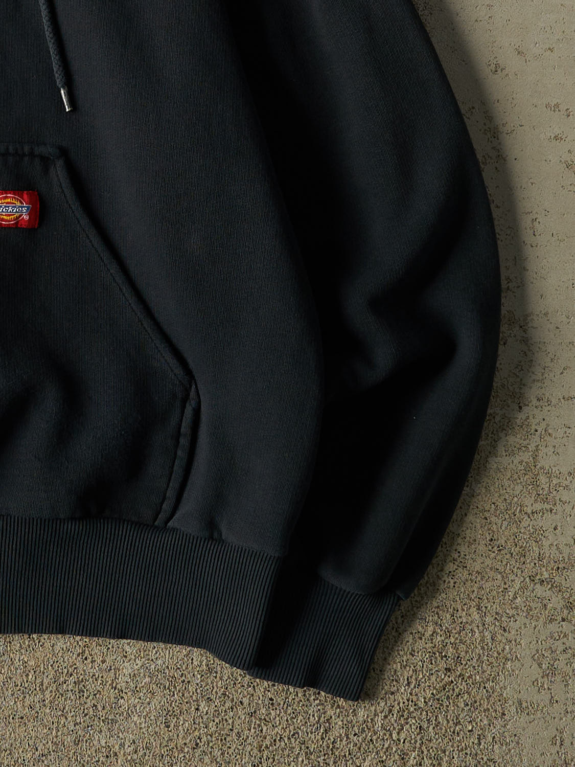 Vintage 90s Faded Black Dickies Zip Up Hoodie (XS/S)