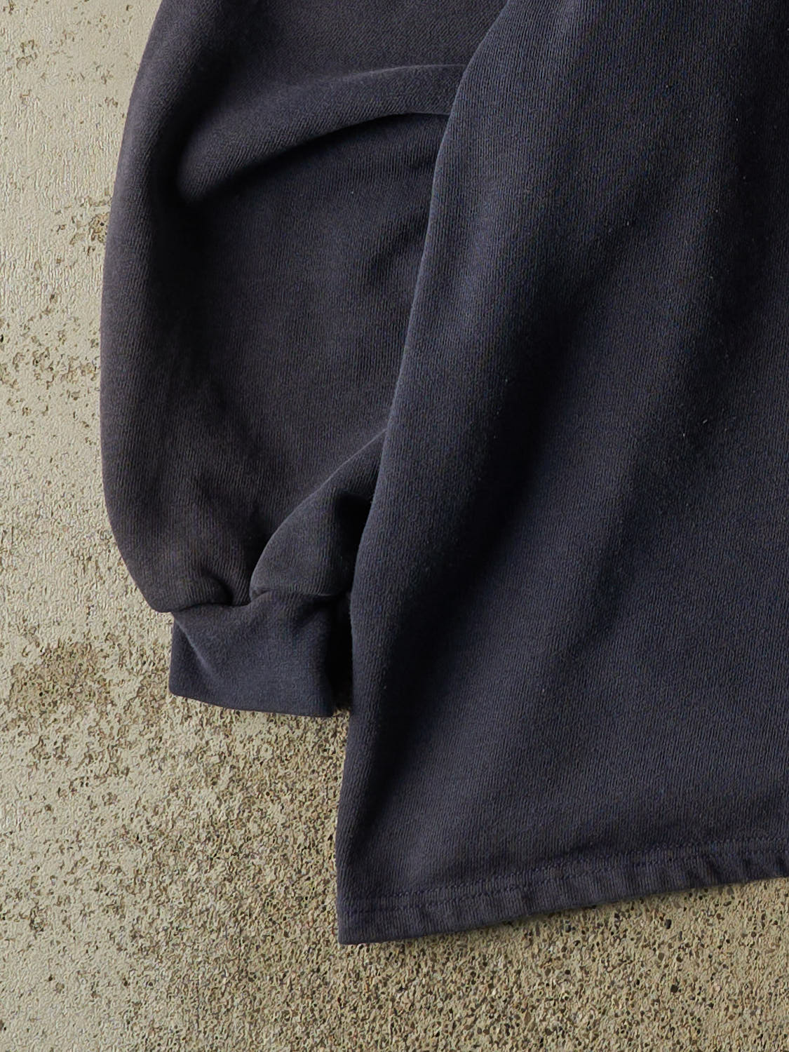 Vintage 90s Sun Faded Navy Quarter Zip Sweater (XXL)