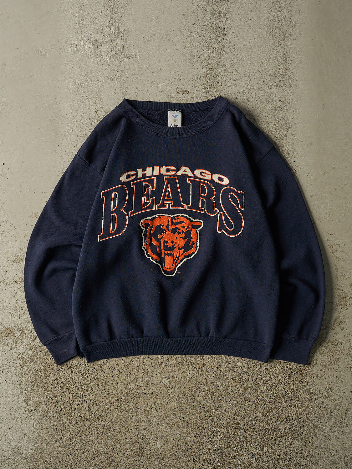 Vintage 90s Navy Blue Chicago Bears Crewneck (M/L)
