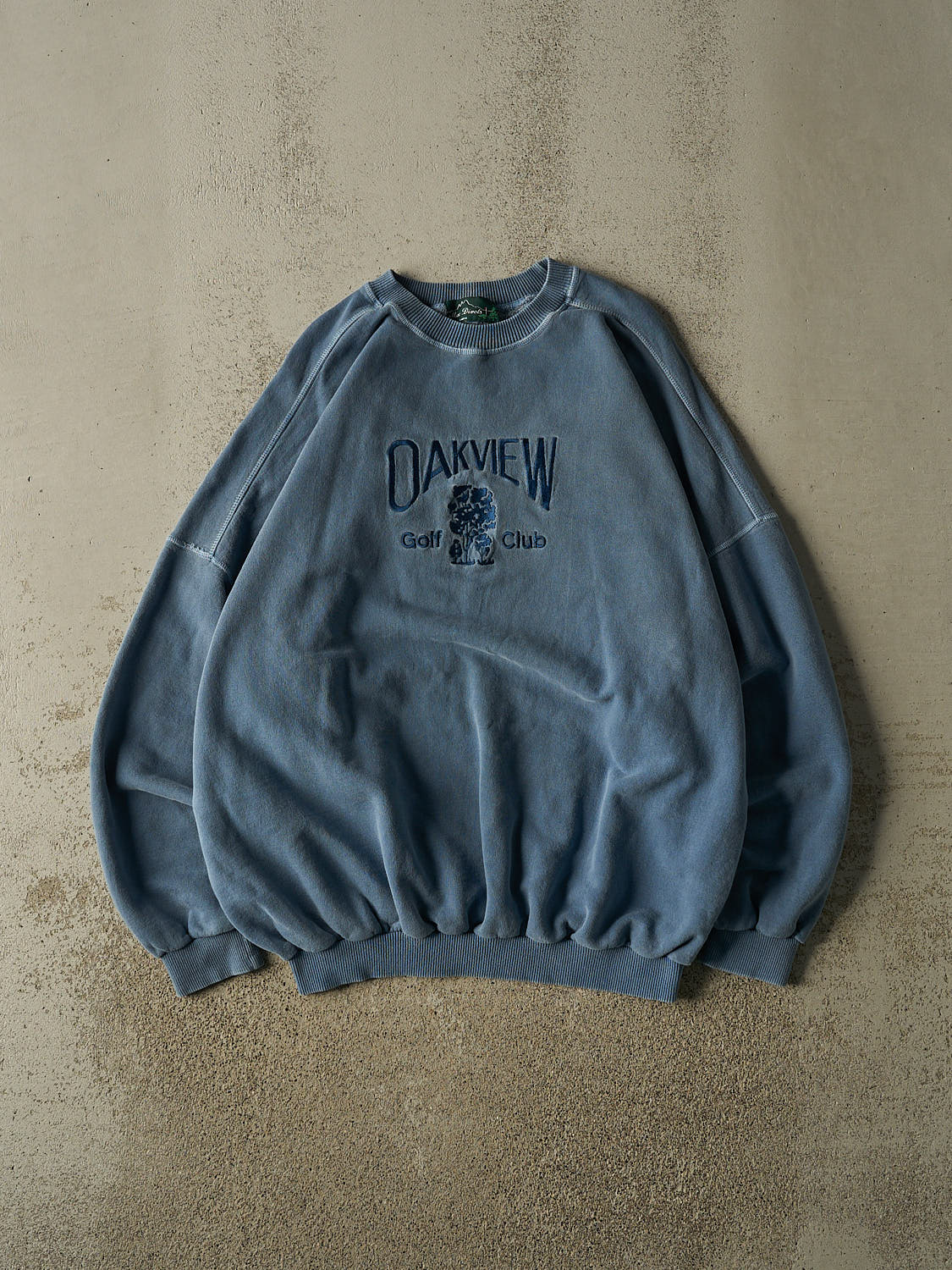 Vintage 90s Blue Oakview Golf Club Embroidered Crewneck (XXL)