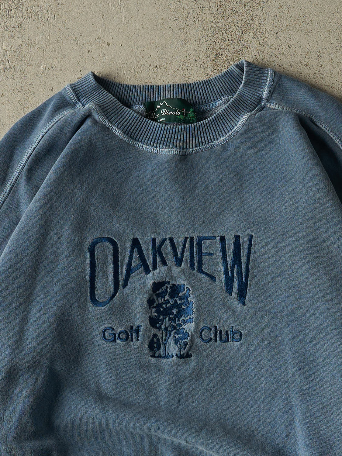 Vintage 90s Blue Oakview Golf Club Embroidered Crewneck (XXL)