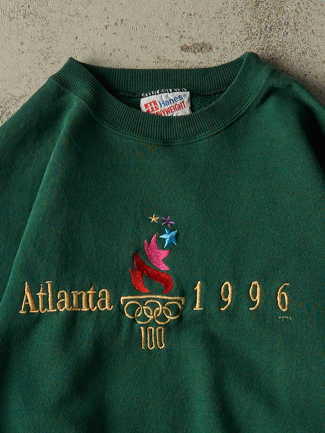 Vintage 96' Green Atlanta Olympics Crewneck (L)