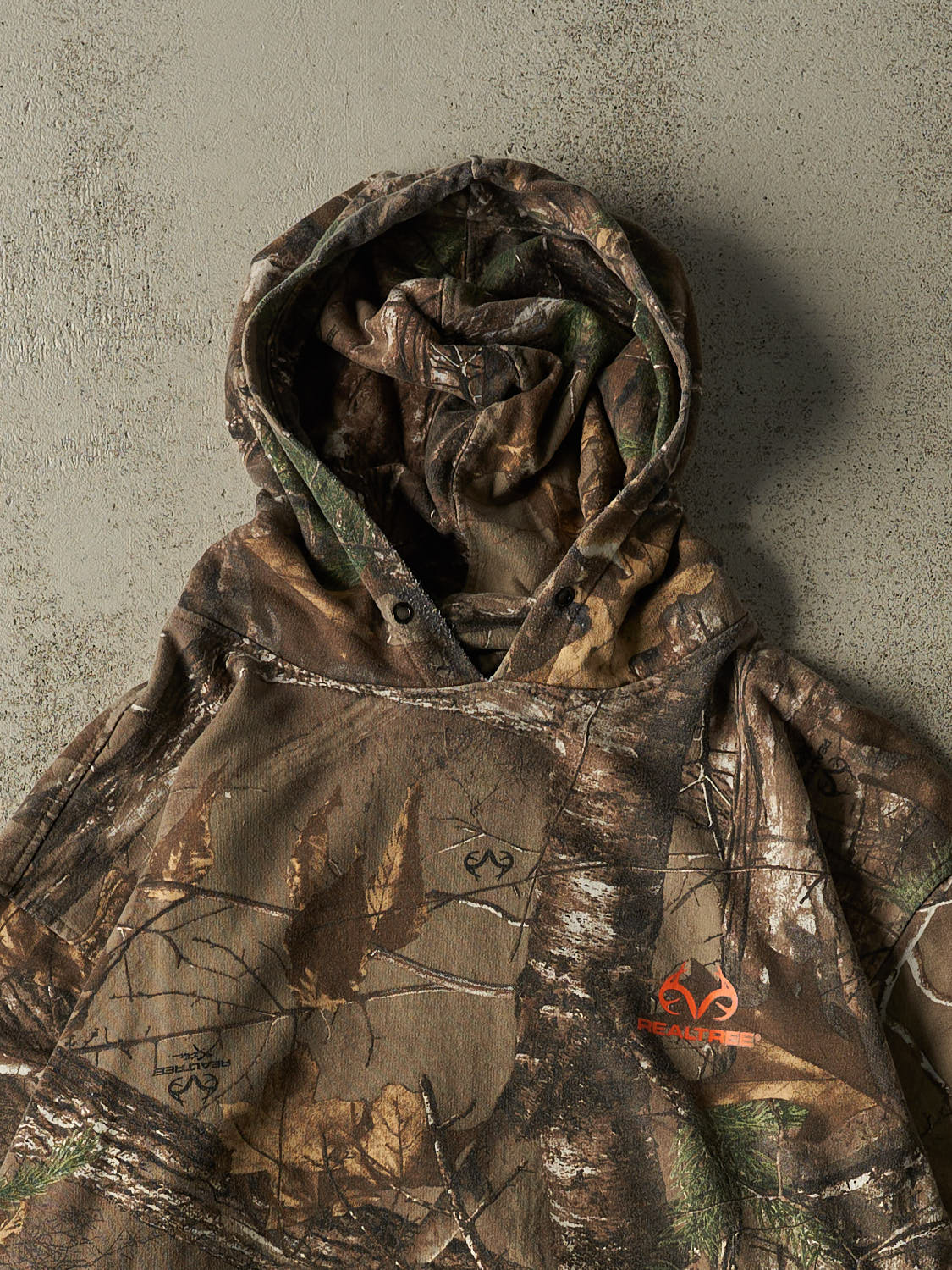 Vintage Y2K Camo Realtree Logo Hoodie (XL)