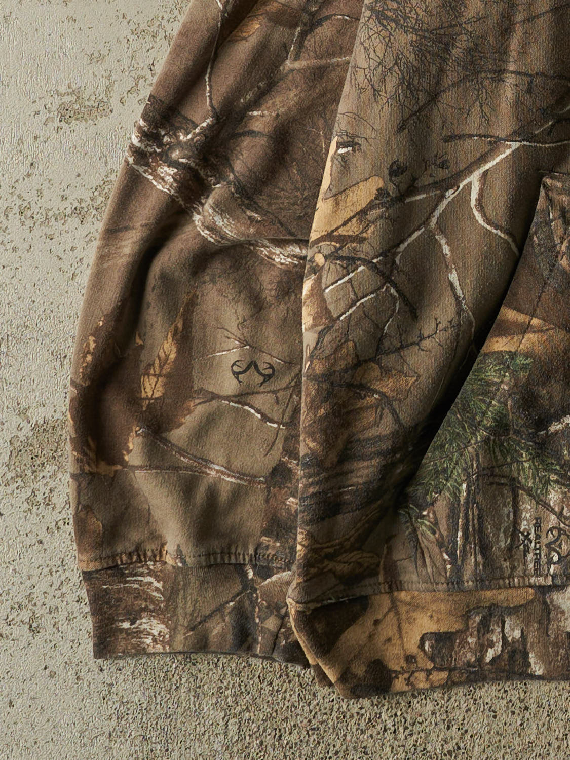Vintage Y2K Camo Realtree Logo Hoodie (XL)