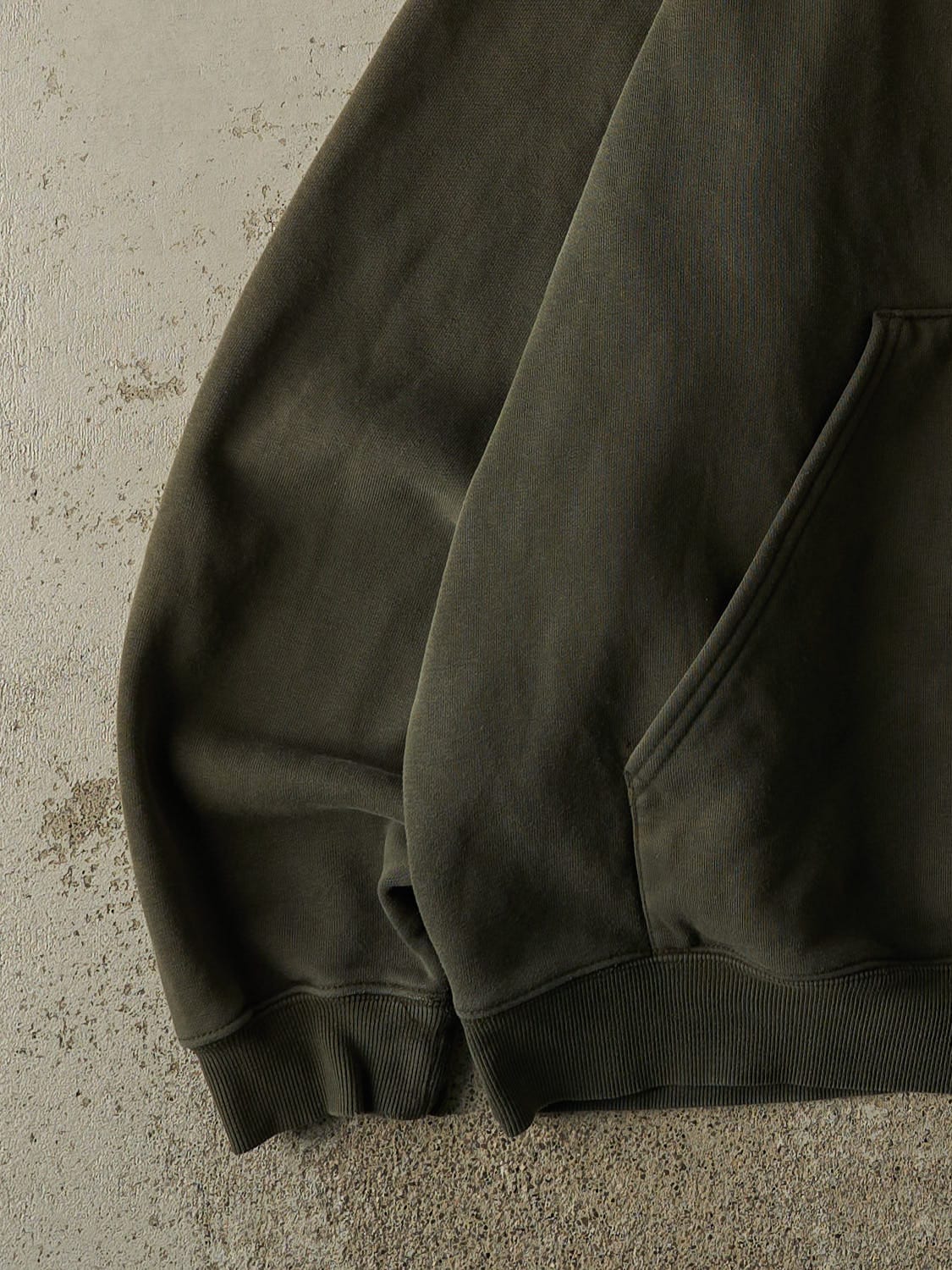 Vintage 90s Sun Faded Green Carhartt Embroidered Hoodie (XXL)