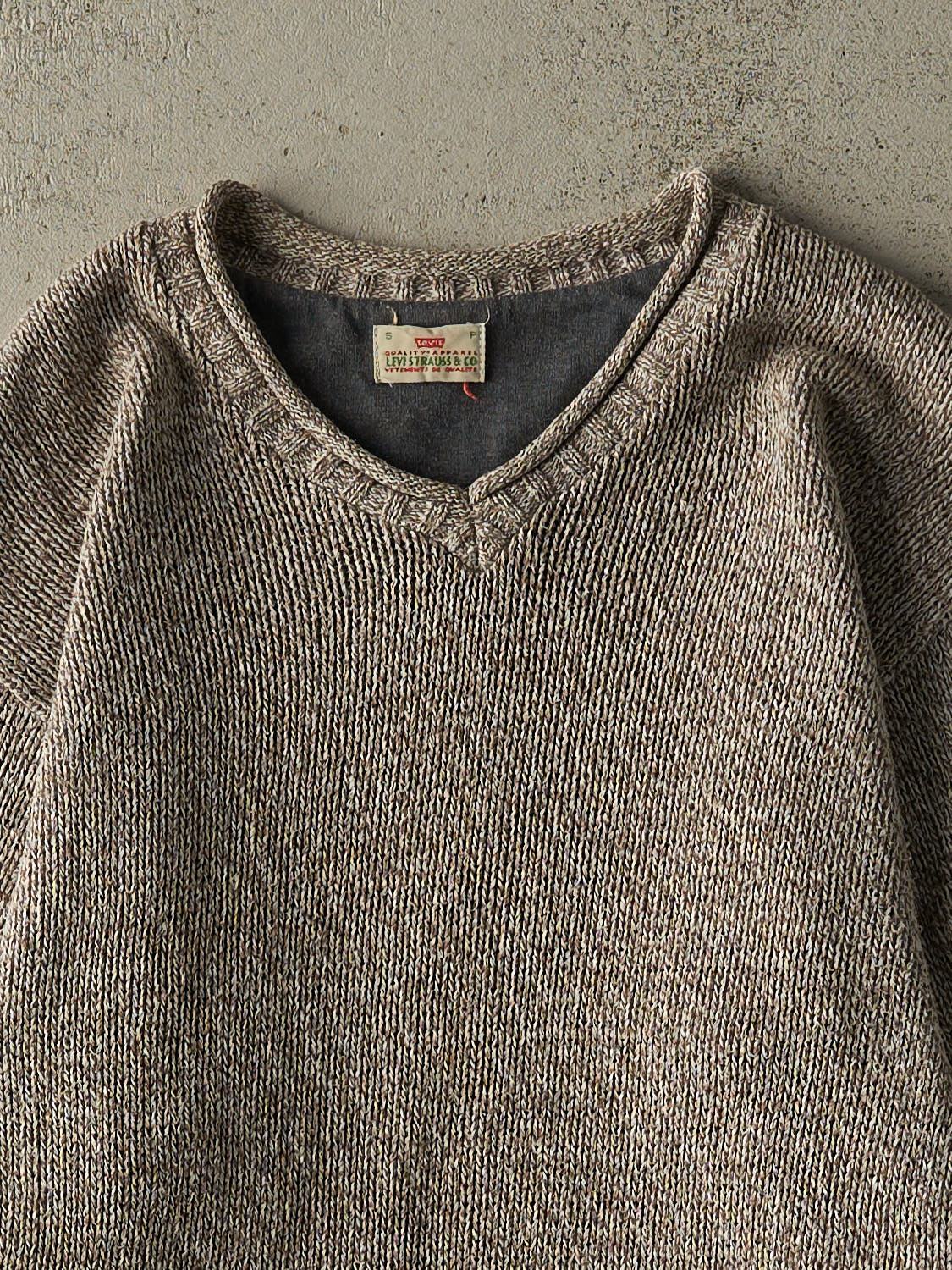 Vintage 90s Beige Levi's Pullover Knit (S)