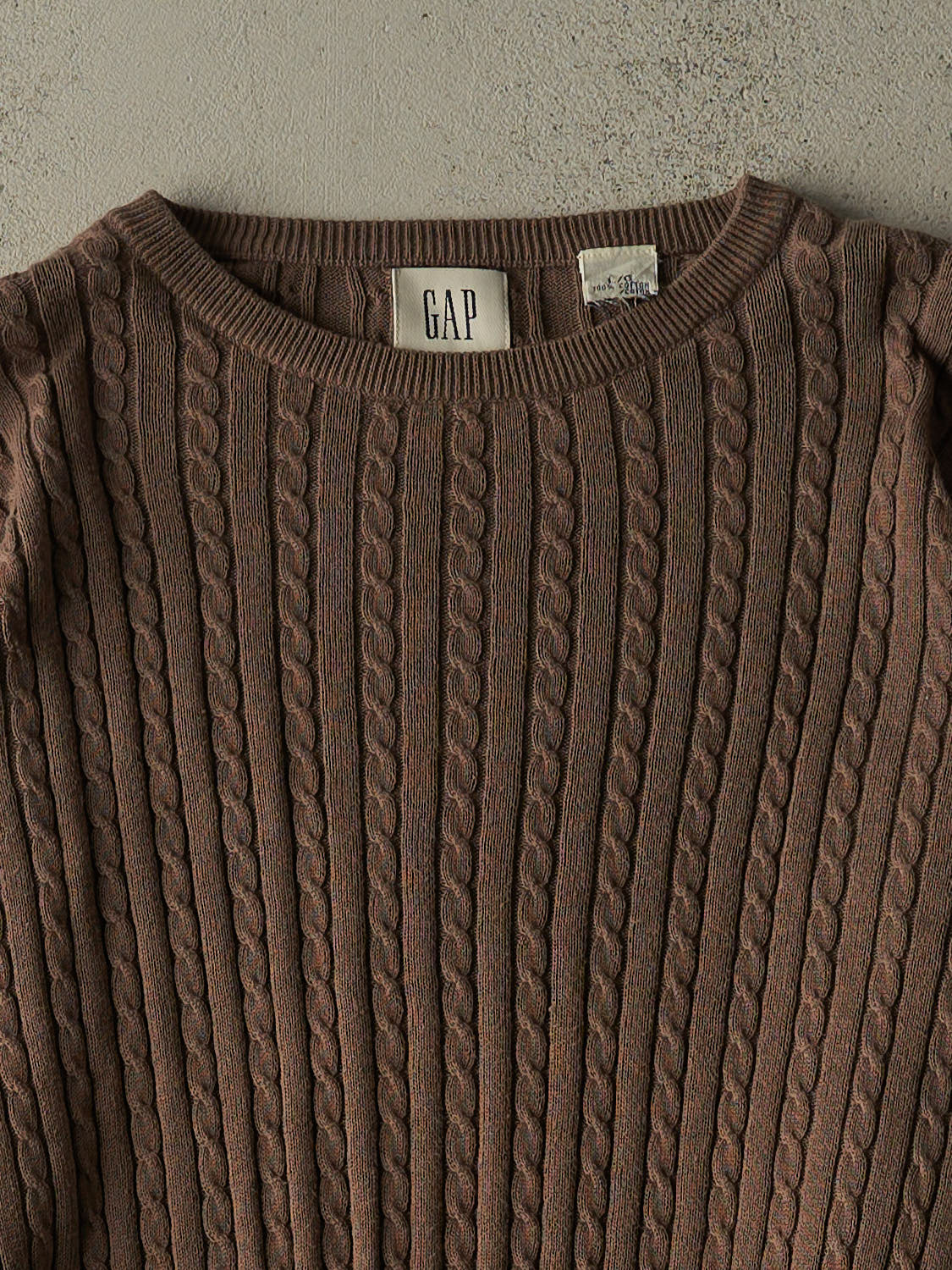 Vintage Y2K Brown Gap Cable Knit (M/L)