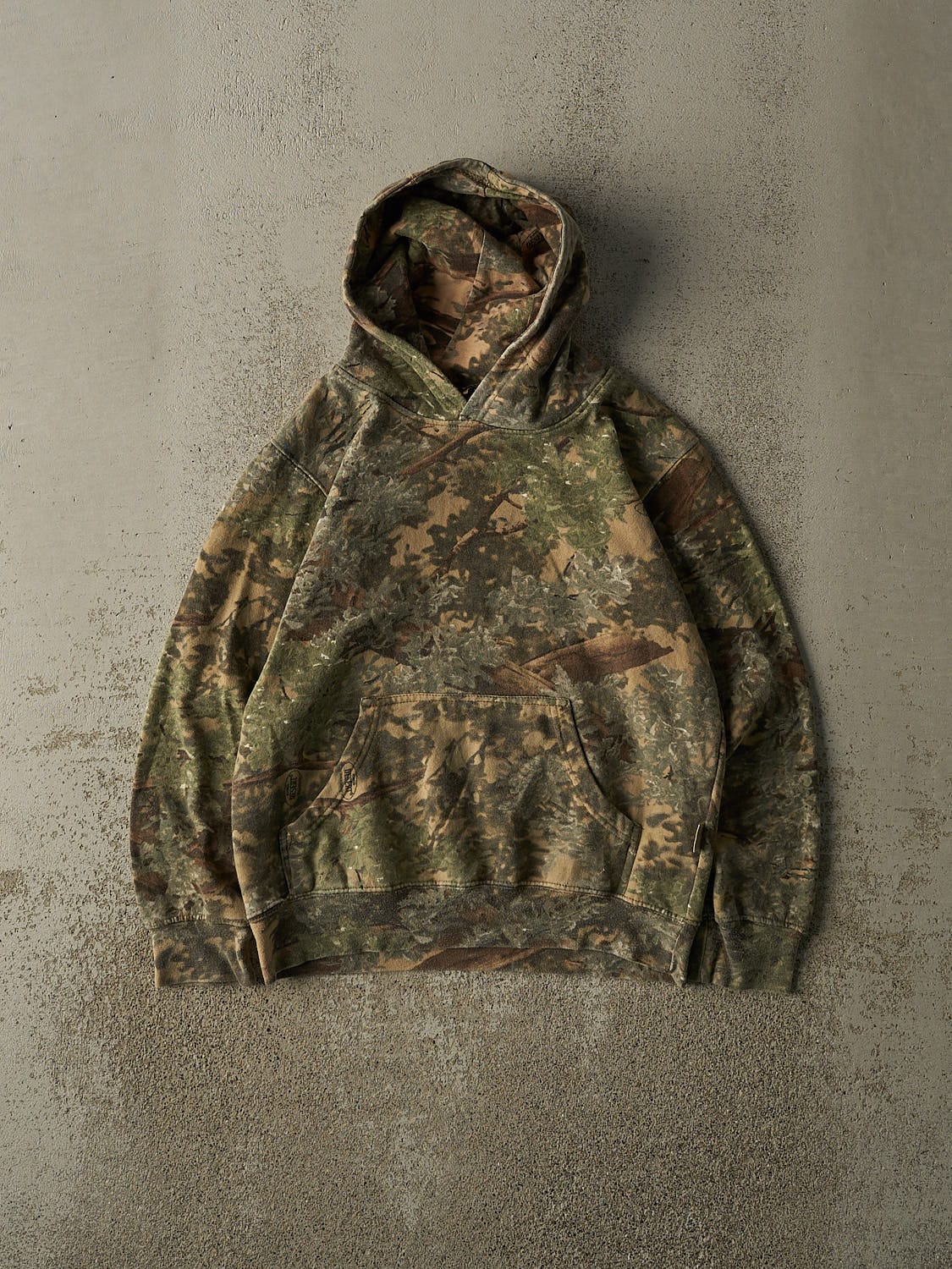Vintage Y2K Camo Kings Desert Camo Hoodie (XXS/XS)