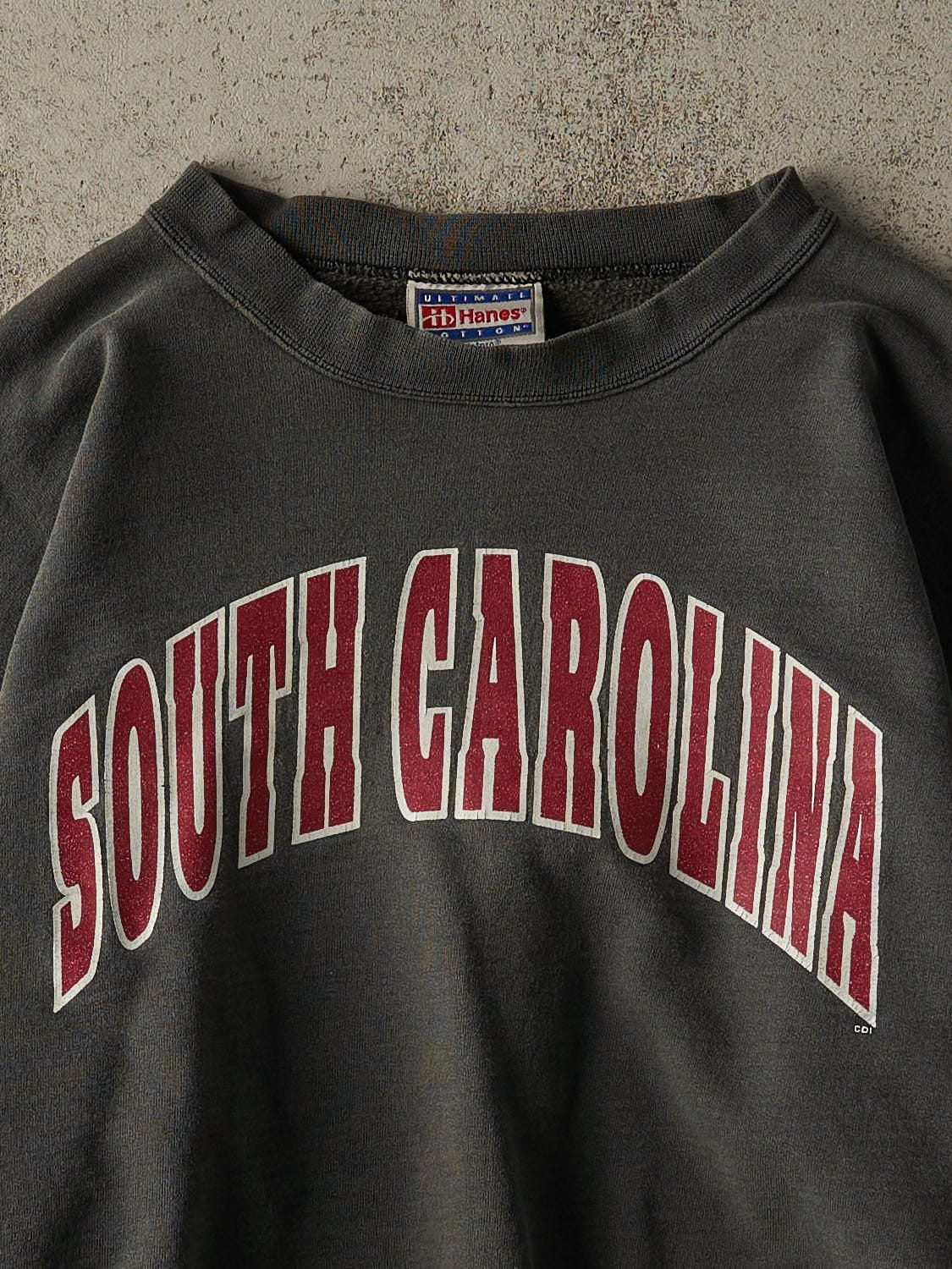 Vintage 90s Charcoal Grey South Carolina University Crewneck (S/M)