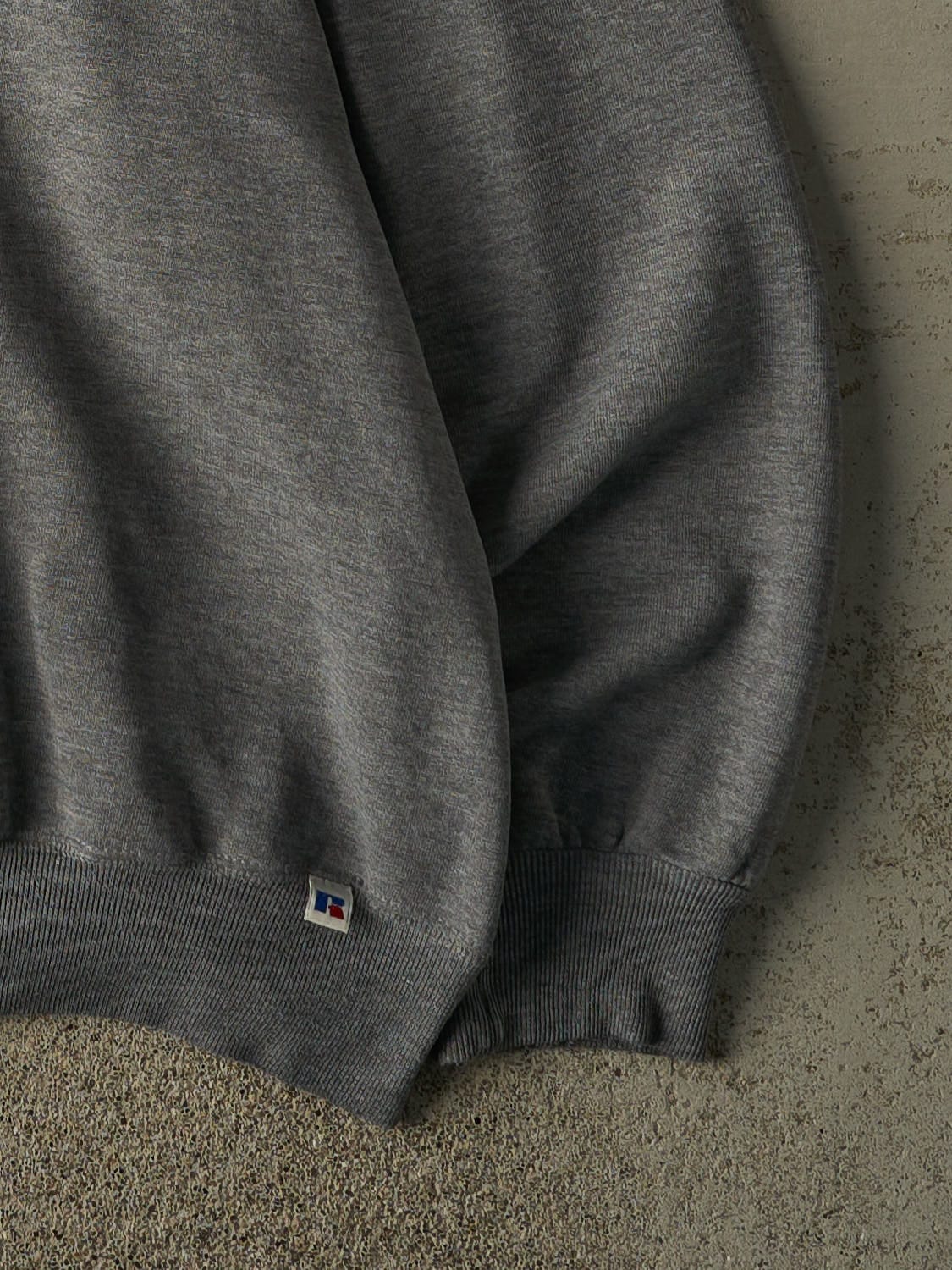 Vintage 90s Grey Russell Athetic Blank Crewneck (XL/XXL)