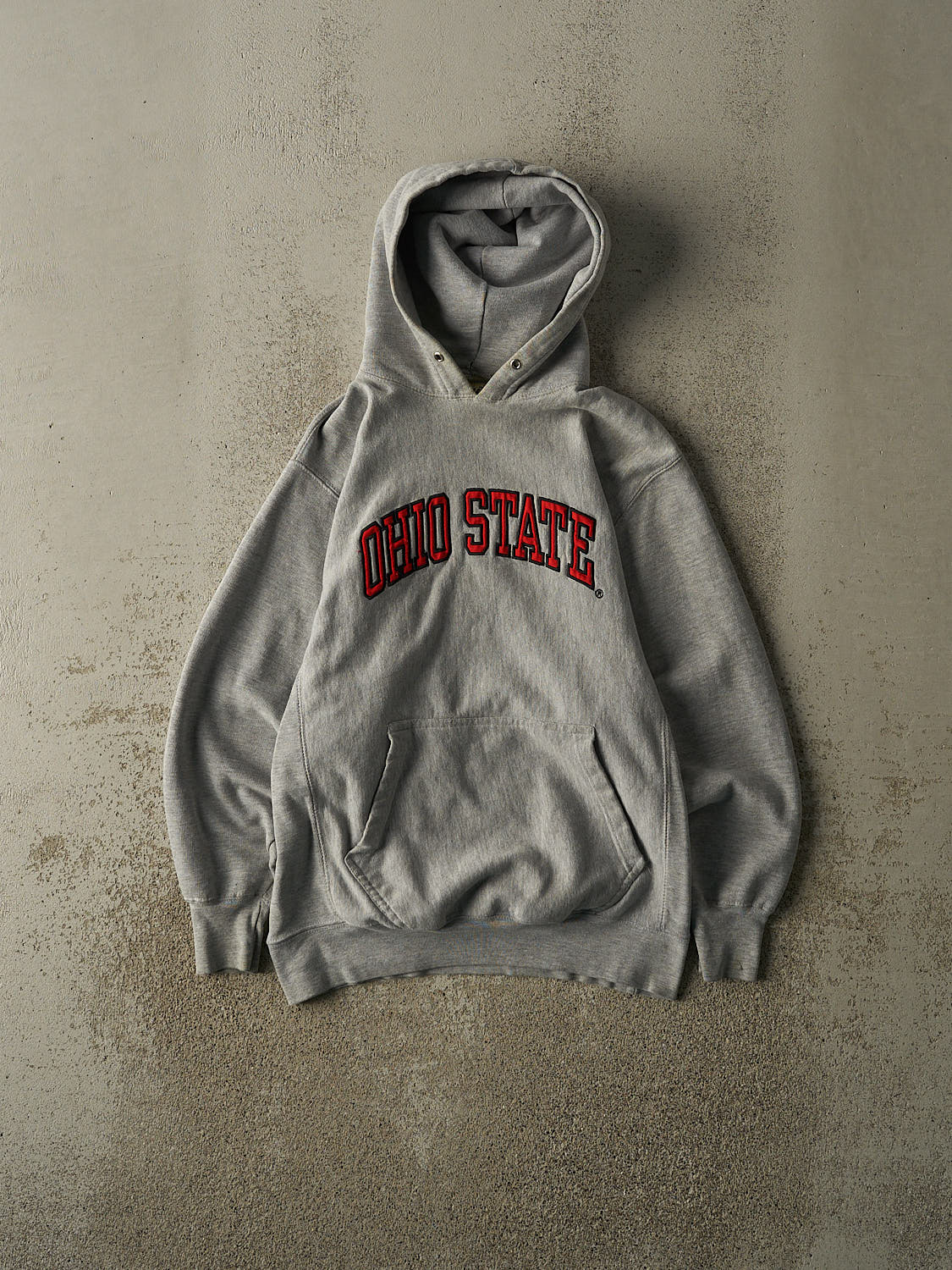 Vintage Y2K Grey Ohio State University Embroidered Hoodie (XS)