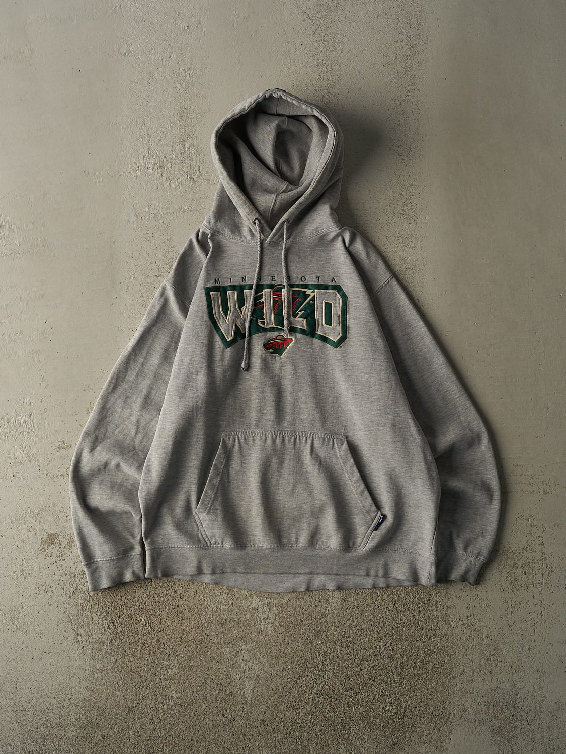 Vintage 90s Grey Minnesota Wild Embroidered Hoodie (L/XL)