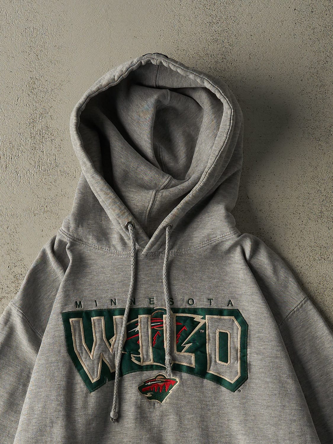 Vintage 90s Grey Minnesota Wild Embroidered Hoodie (L/XL)