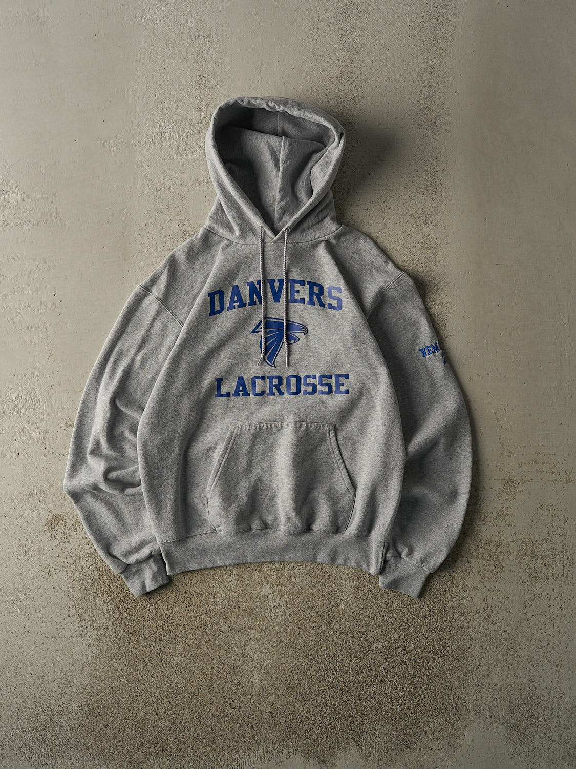 Vintage Y2K Grey Champion Danvers Lacrosse Hoodie (S)