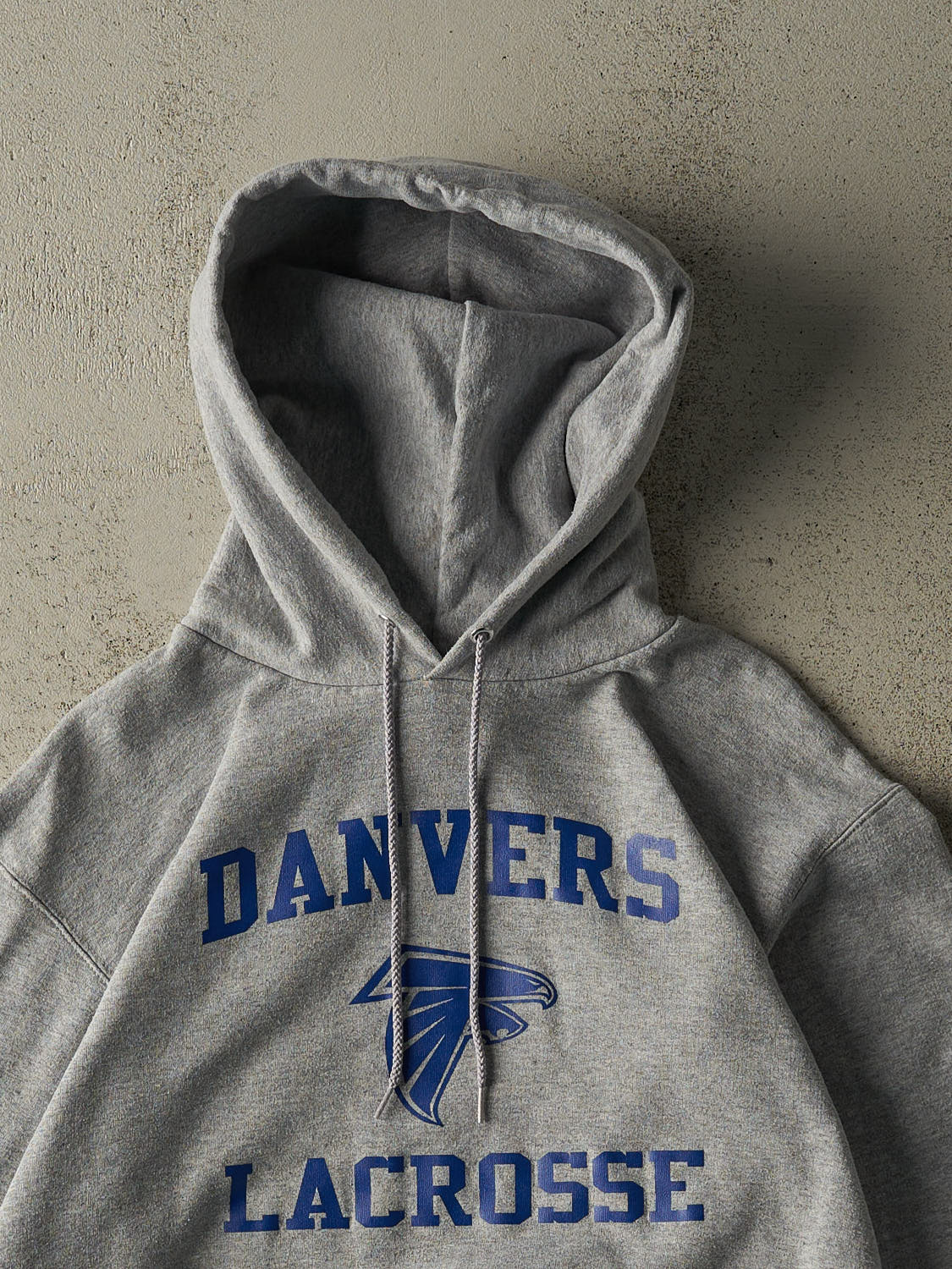 Vintage Y2K Grey Champion Danvers Lacrosse Hoodie (S)