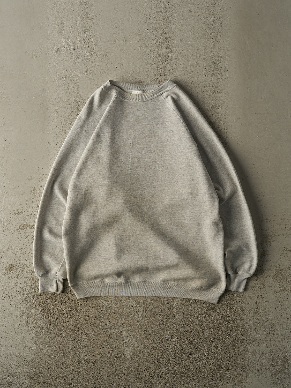 Vintage 80s Heather Grey Blank Crewneck (L)