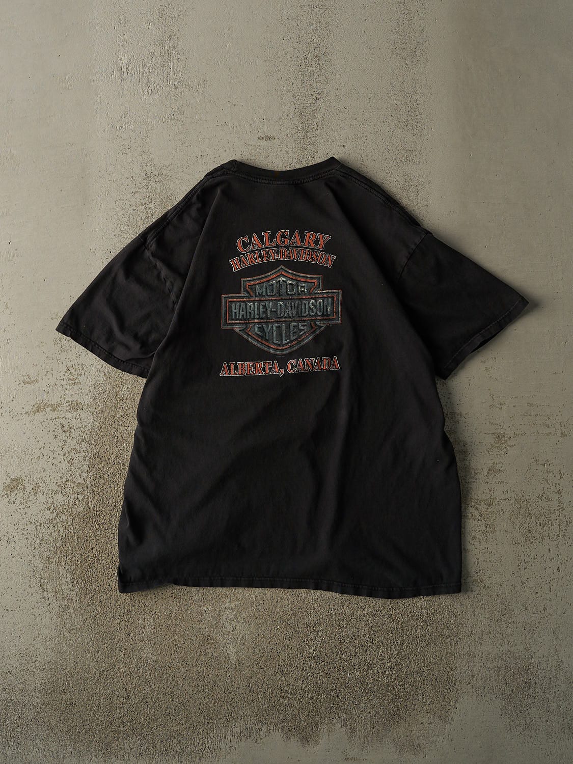 Vintage 08' Black Harley Davidson Calgary Alberta Tee (XL)