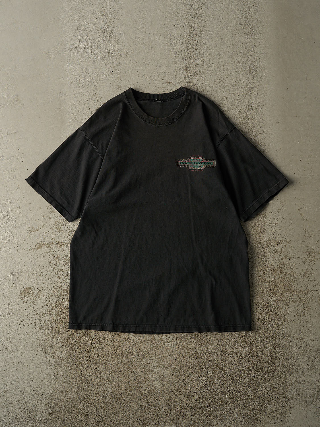 Vintage 90s Faded Black Rock Bottom Brewery Tee (M/L)