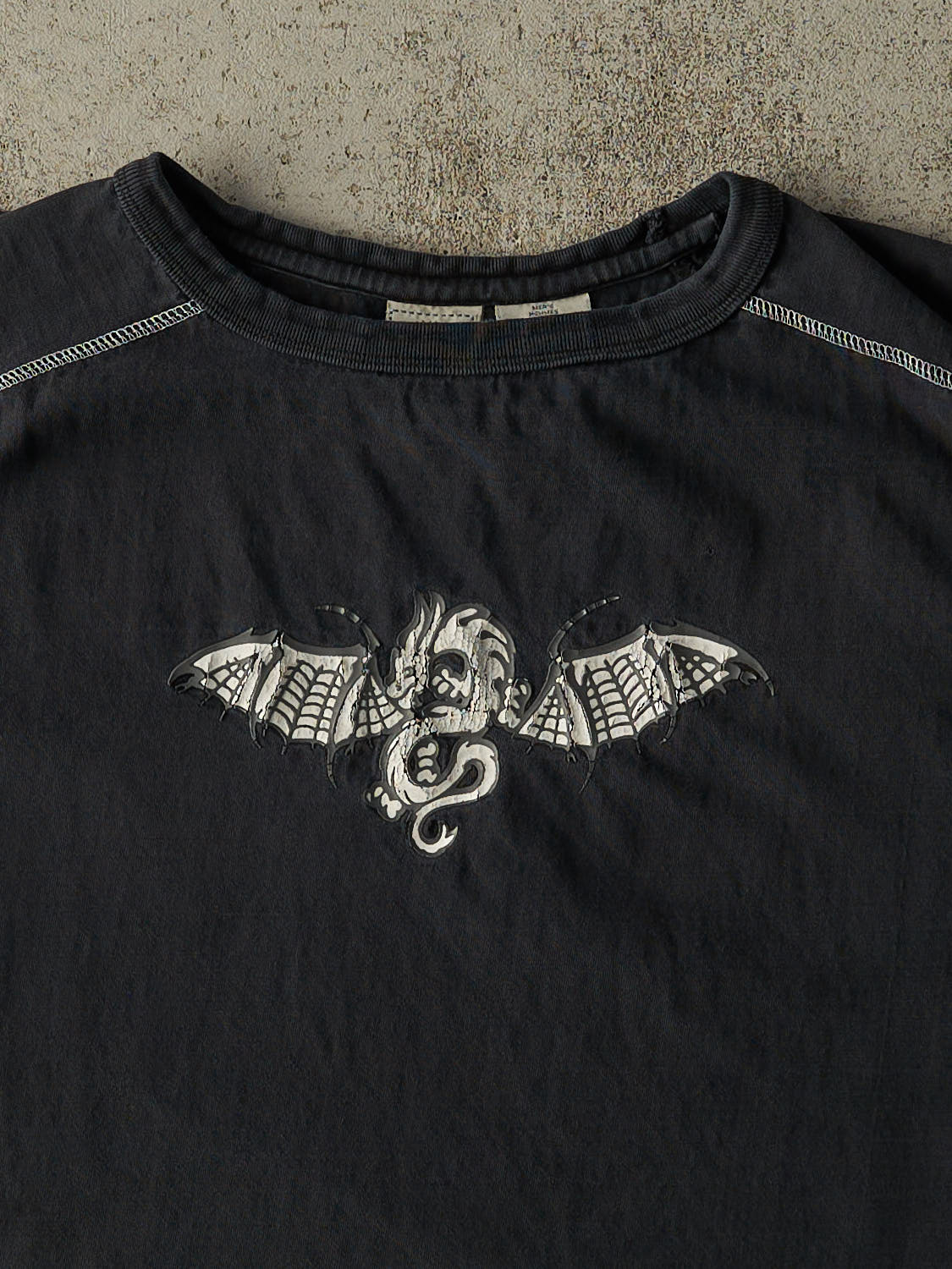 Vintage Y2K Faded Black Dragon Sleeveless Tee (M/L)
