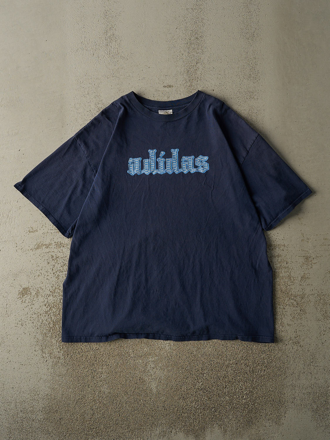 Vintage Y2K Navy Blue Adidas Tee (XL)