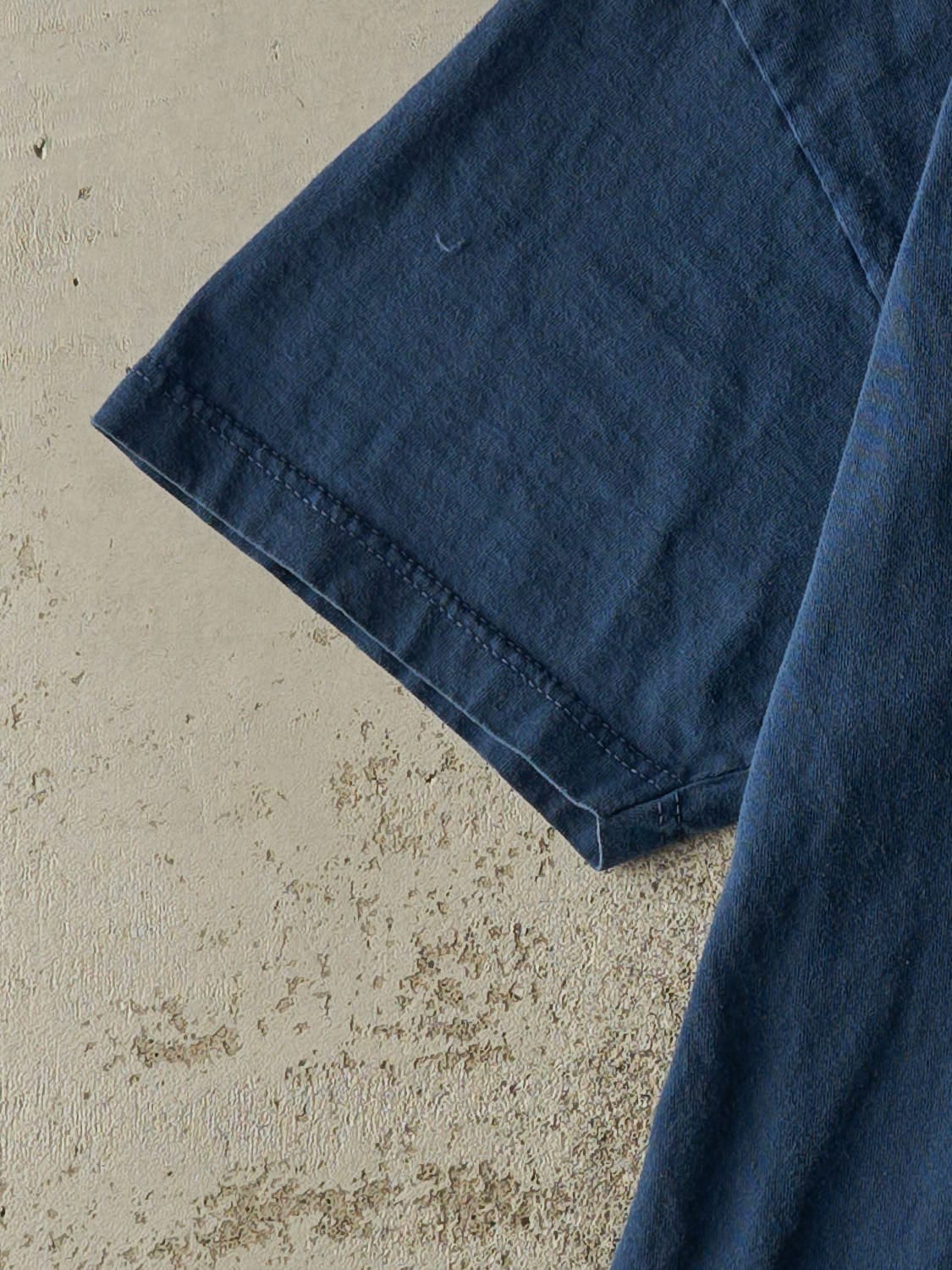 Vintage 90s Navy "Todays Isn't Your Day" Slogan Tee (L)