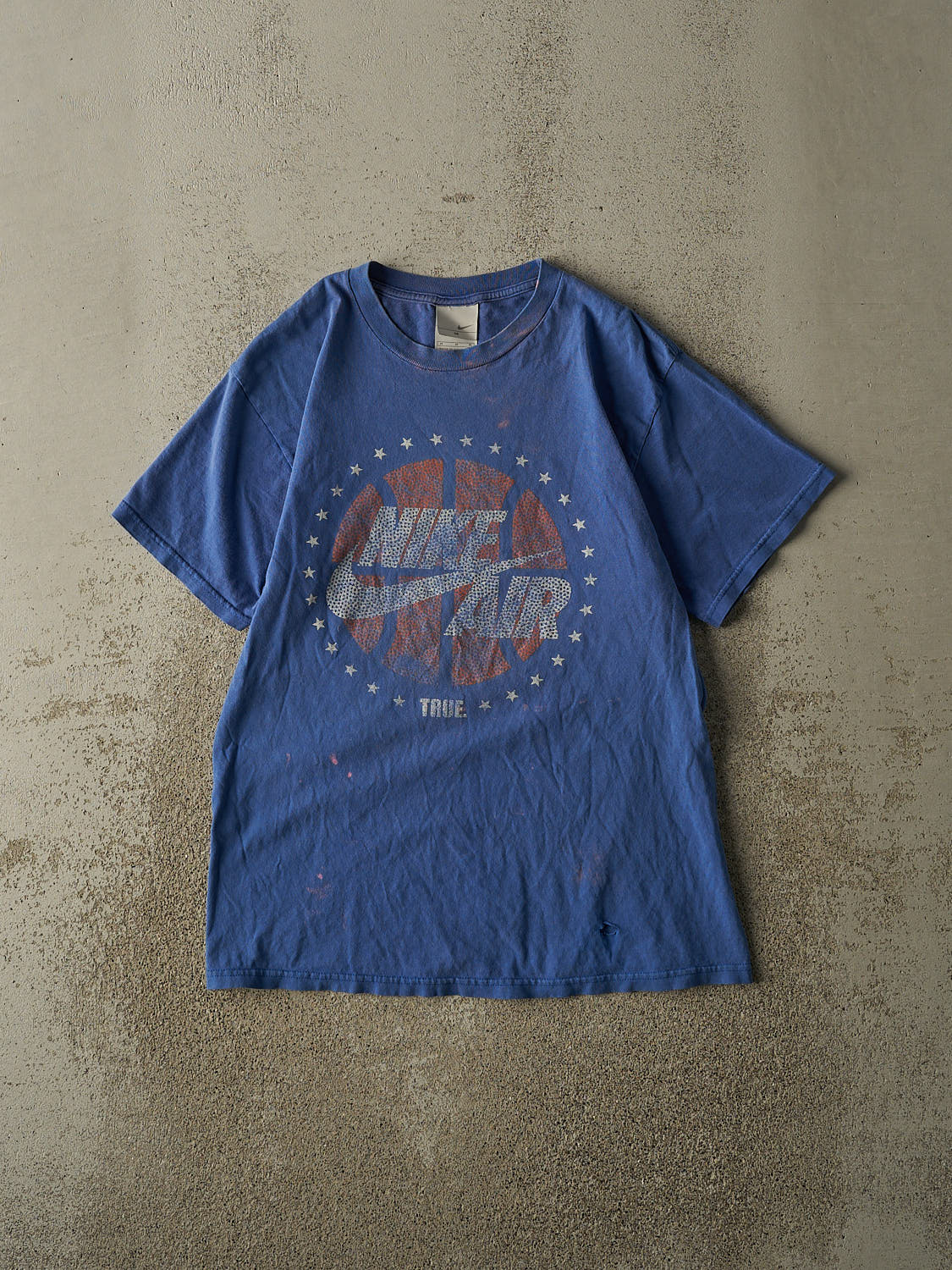 Vintage Y2K Blue Nike Air Tee (S/M)