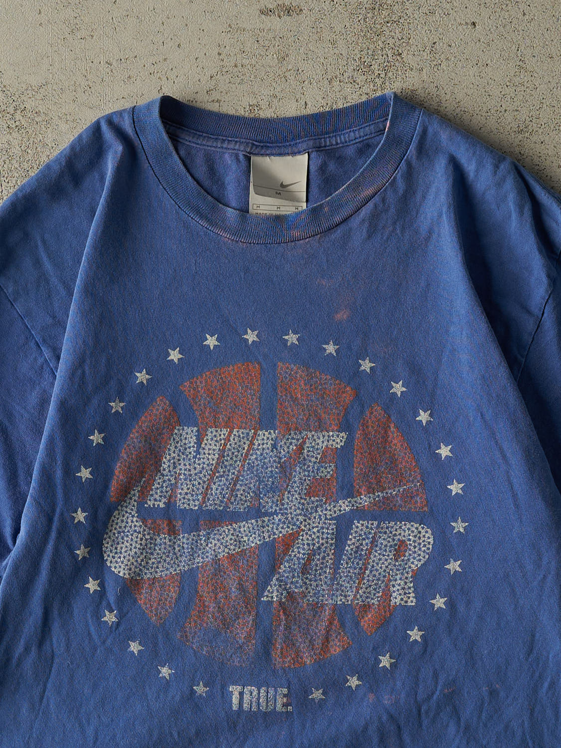 Vintage Y2K Blue Nike Air Tee (S/M)