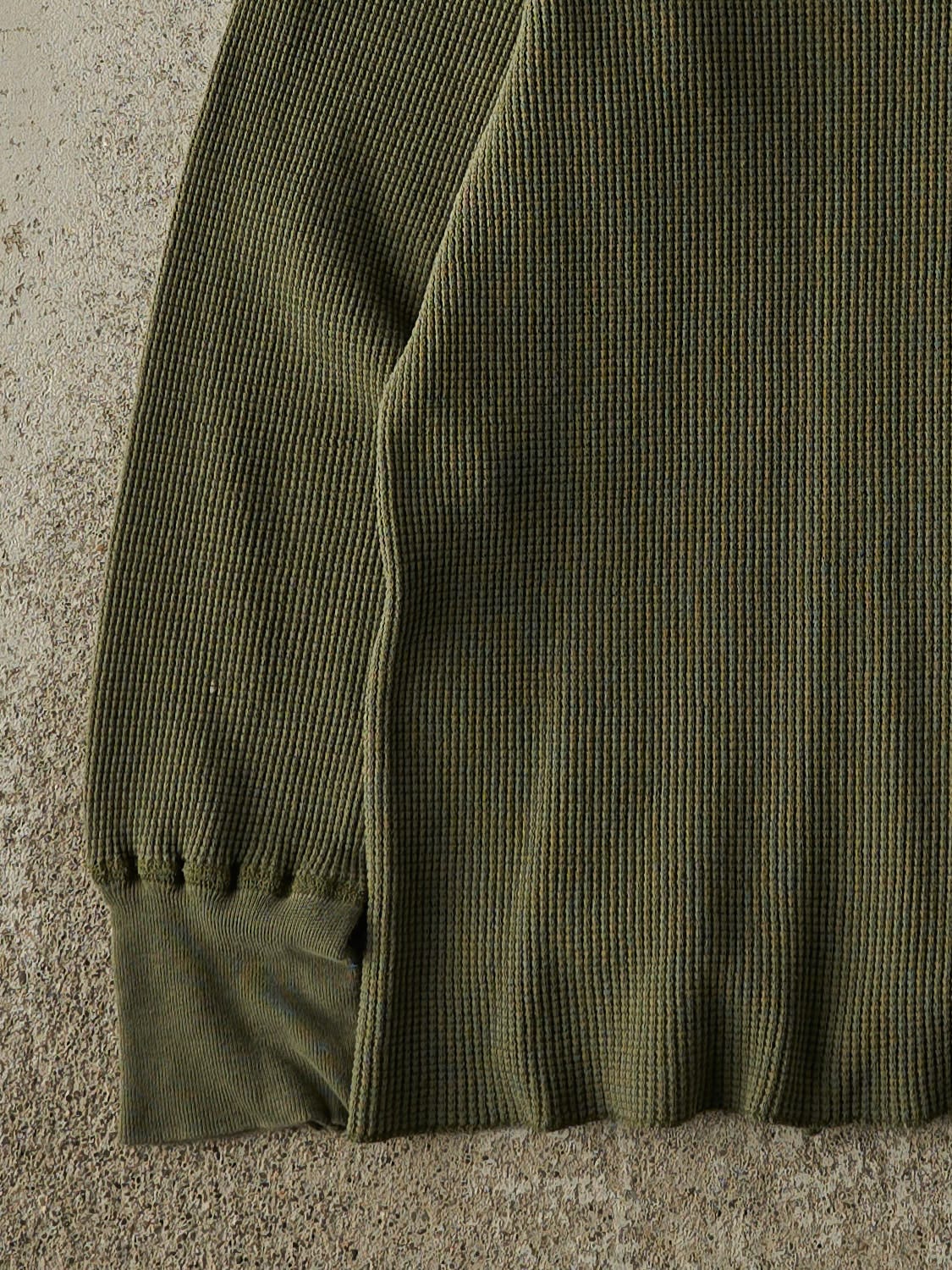 Vintage 90s Green Thermal Long Sleeve (XXS/XS)