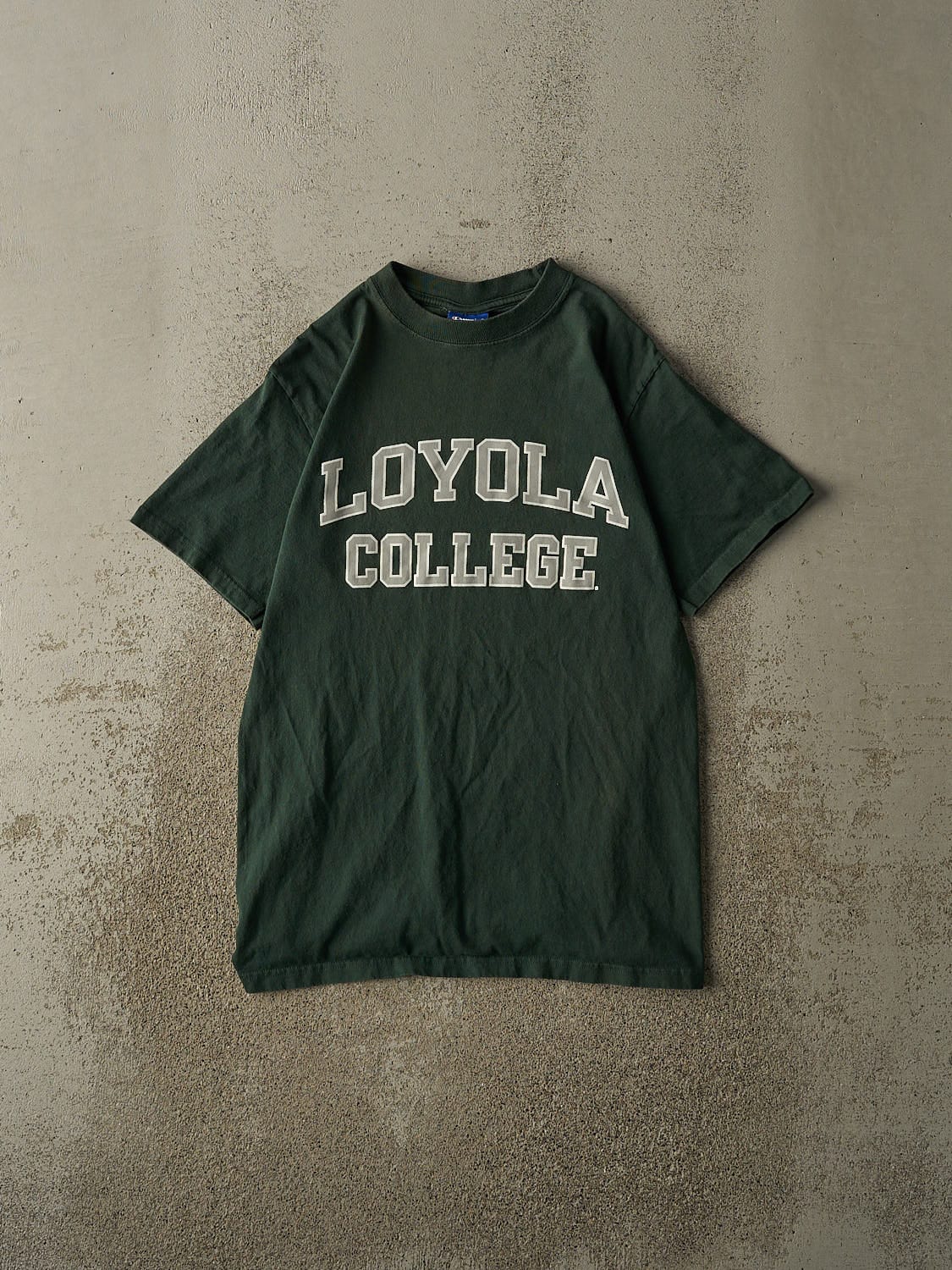 Vintage 90s Green Loyola College Tee (S/M)