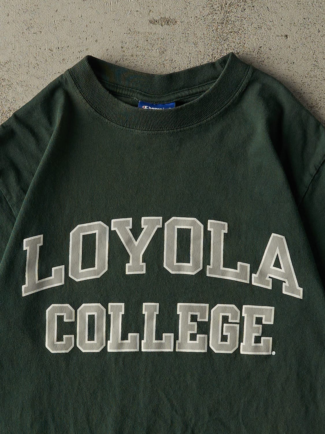 Vintage 90s Green Loyola College Tee (S/M)