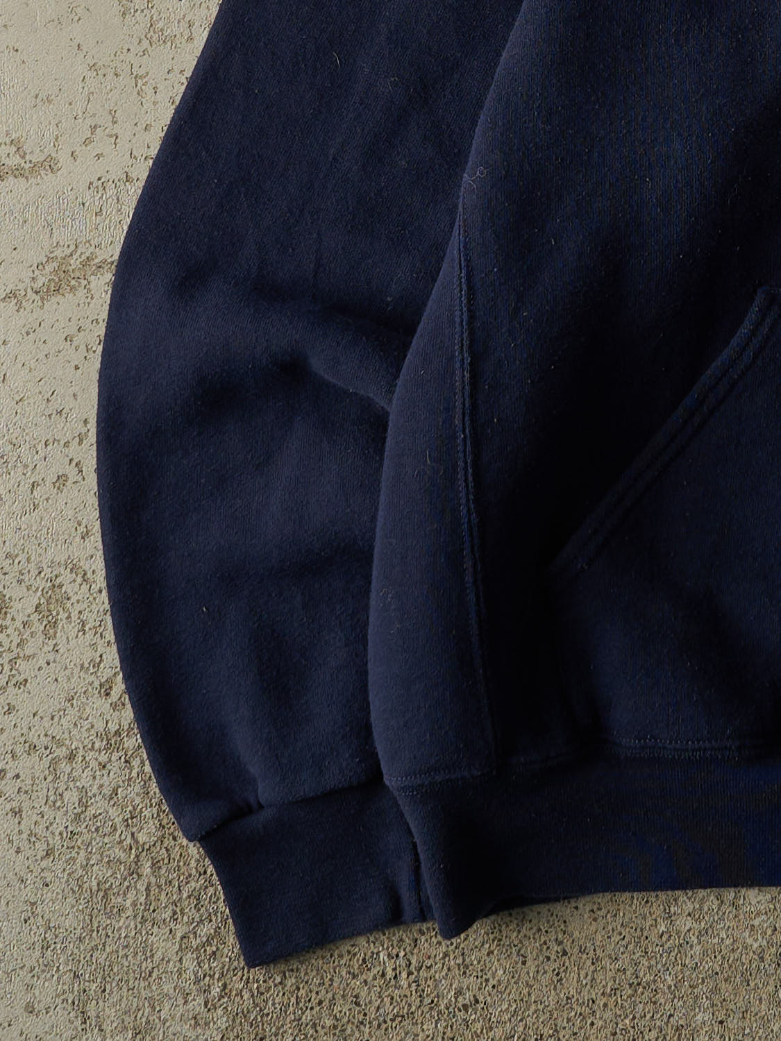 Vintage Y2K Navy Blue Russell Athletic Syracuse University Embroidered Hoodie (L/XL)