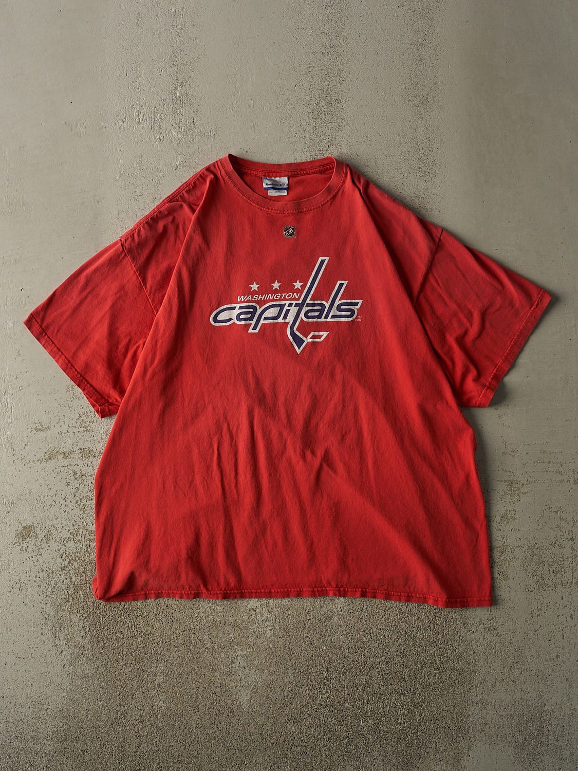 Vintage Y2K Sun Faded Red Washington Capitals #8 Alexander Ovechkin Player Tee (XL/XXL)