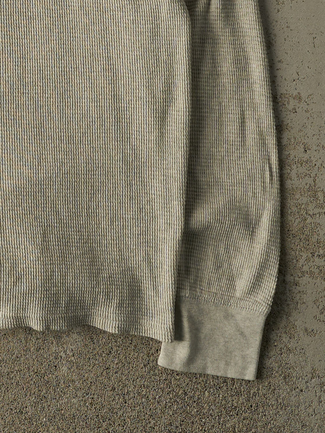 Vintage 90s Grey Polo Ralph Lauren Thermal Long Sleeve (S/M)