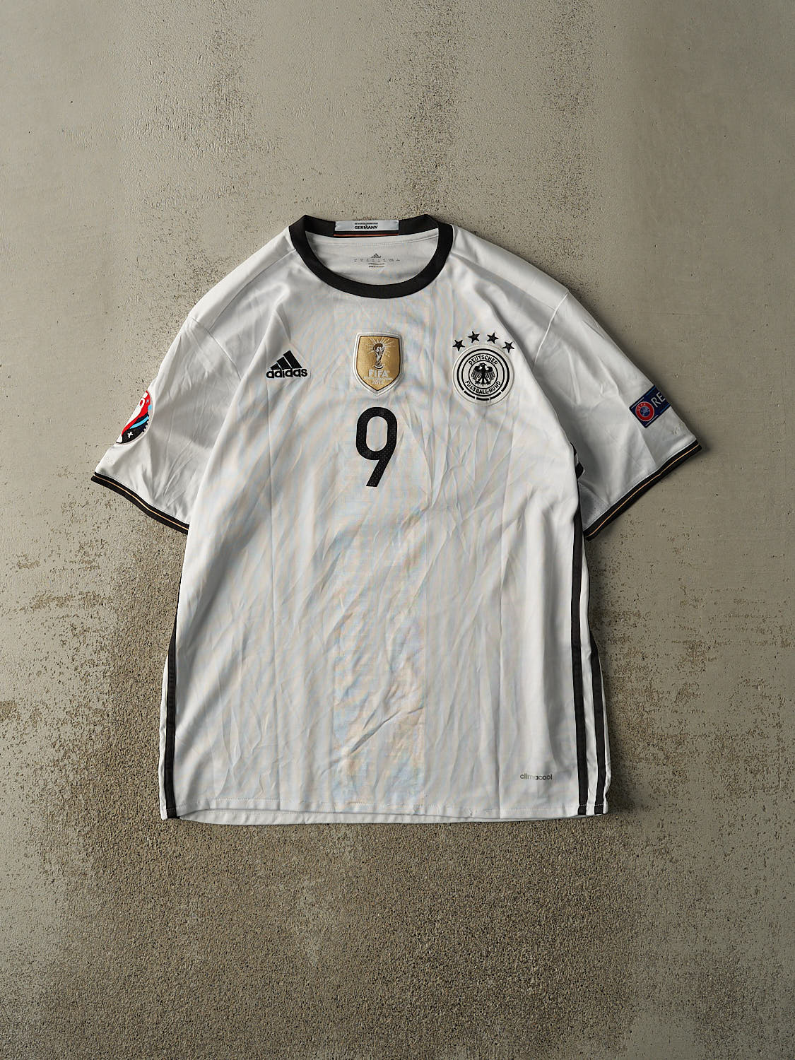 Vintage 14' White Germany #9 Andre Schurrle Soccer Jersey (L/XL)