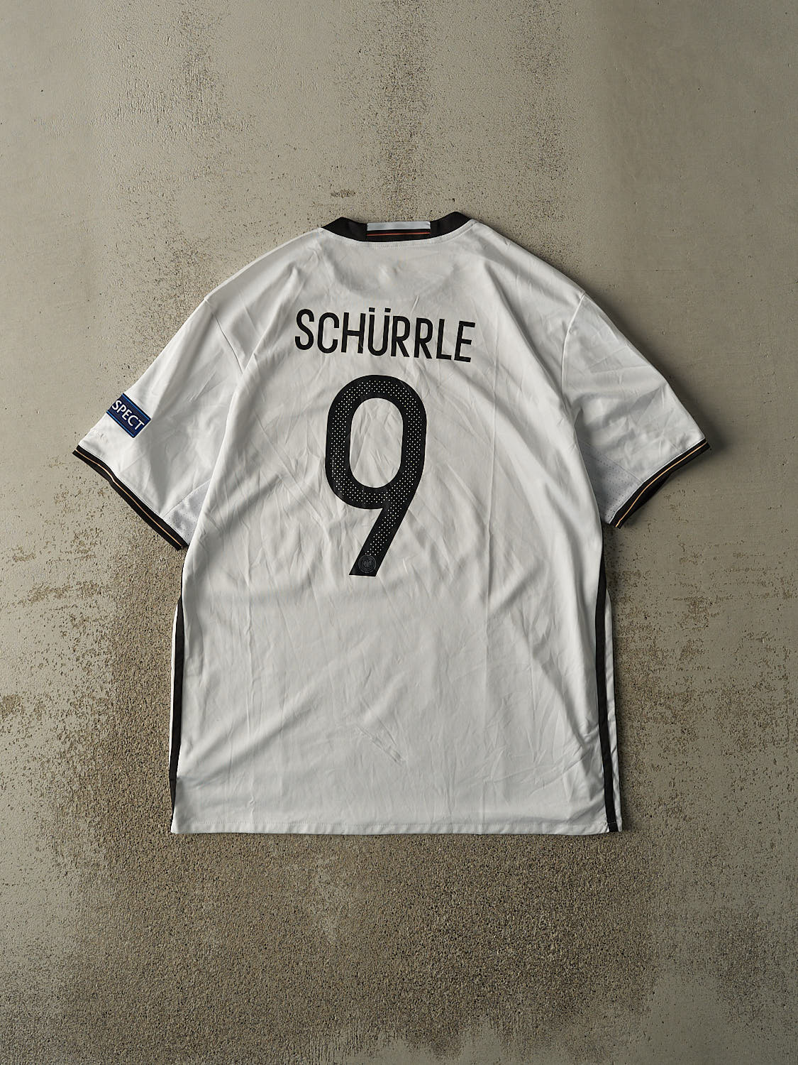 Vintage 14' White Germany #9 Andre Schurrle Soccer Jersey (L/XL)