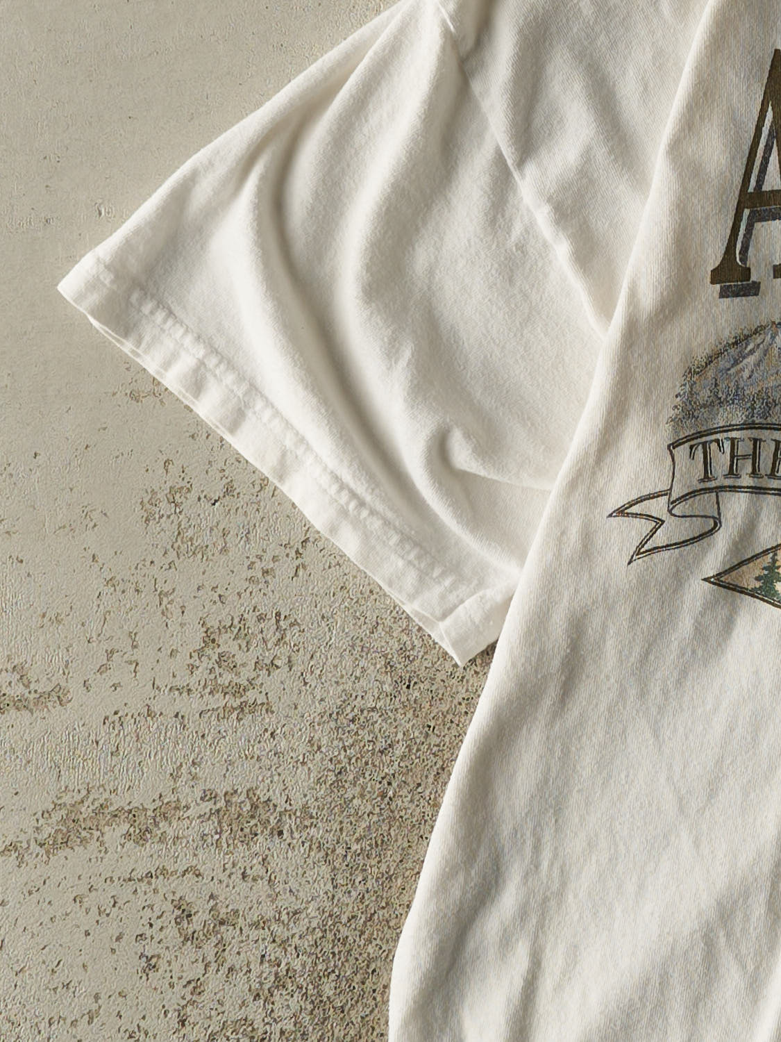 Vintage 90s White Alaska Tee (M/L)