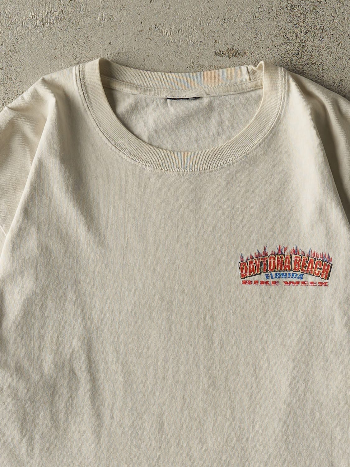 Vintage 05' White Daytona Beach Bike Week Tee (M)