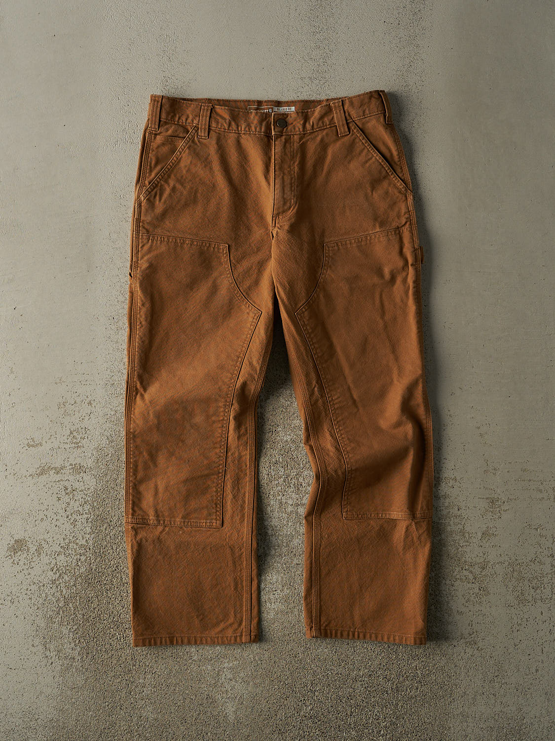 Vintage Y2K Camel Carhartt Double Knee Carpenter Pants (35x30)