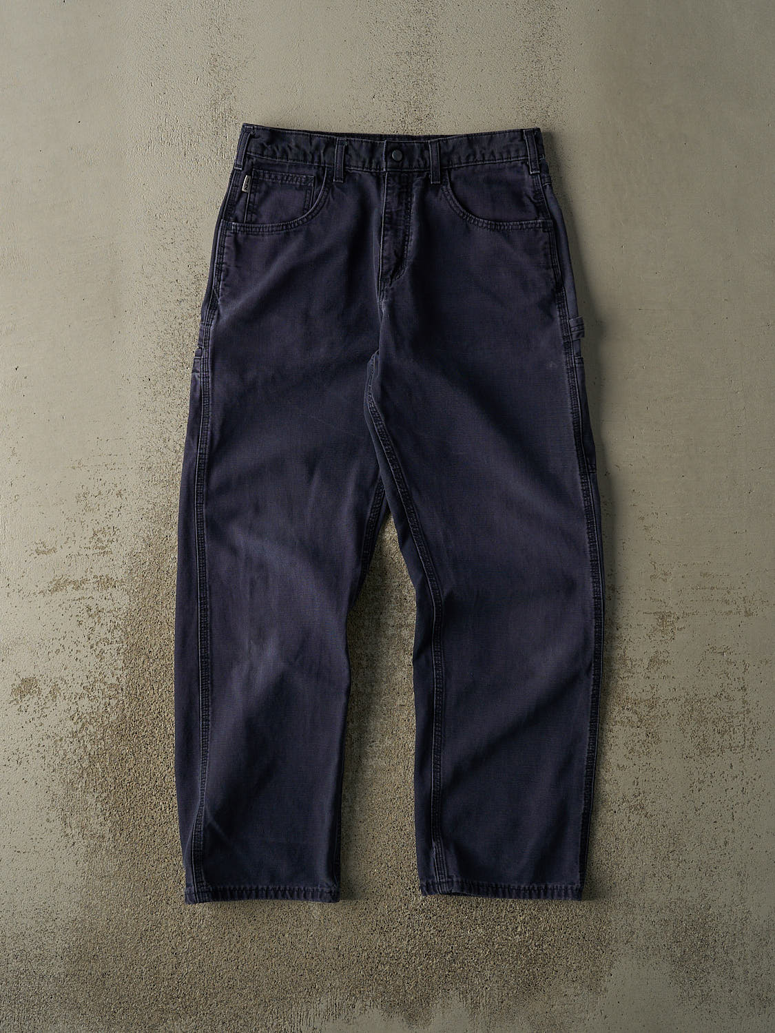 Vintage Y2K Navy Blue Carhartt Fire Resistant Carpenter Pants (33x31.5)