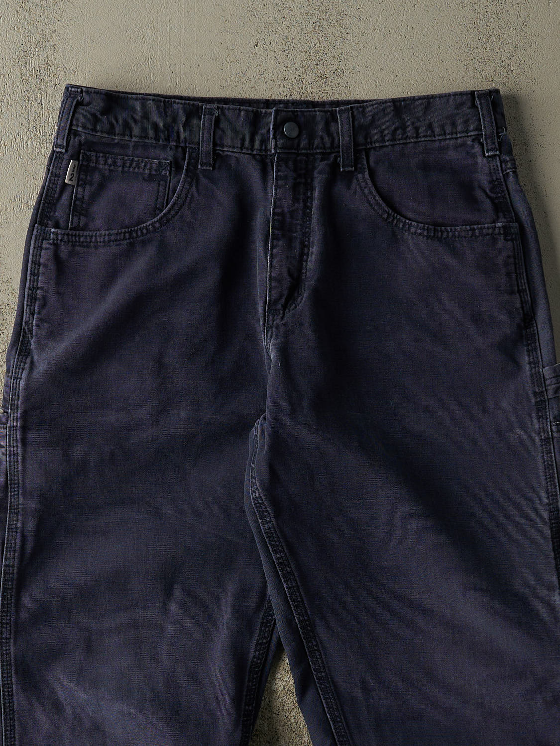 Vintage Y2K Navy Blue Carhartt Fire Resistant Carpenter Pants (33x31.5)
