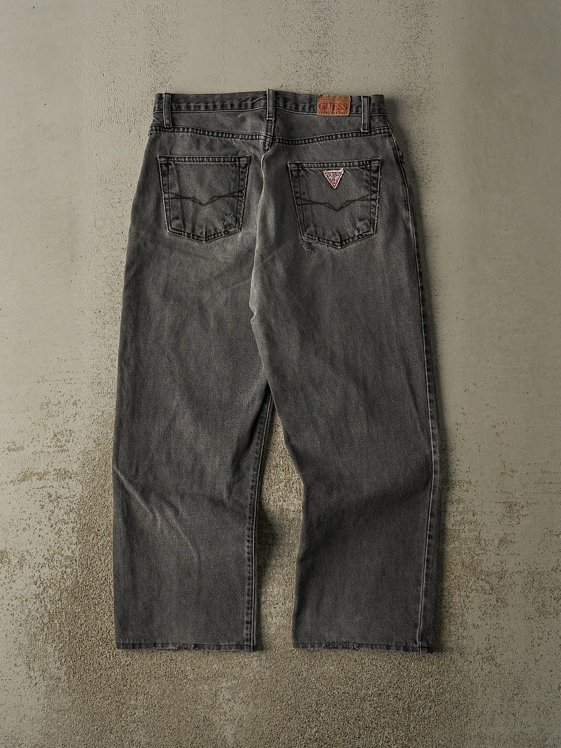 Vintage 90s Grey Guess Denim Pants (31x27)