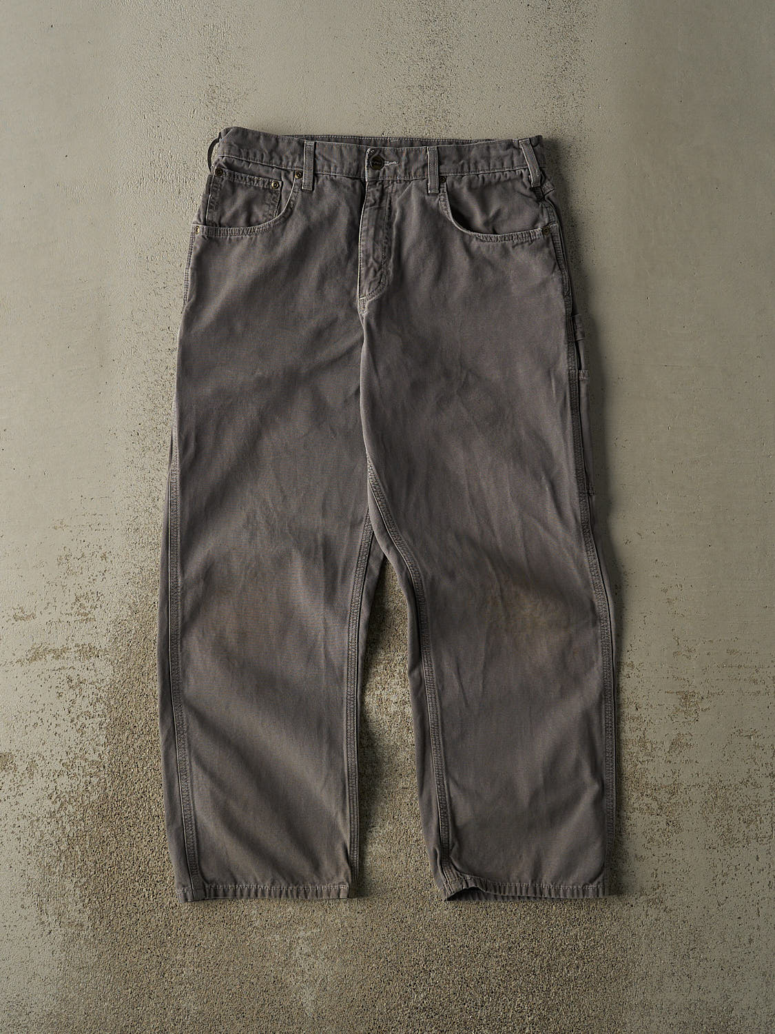 Vintage Y2K Grey Carhartt Carpenter Pants (33x29)