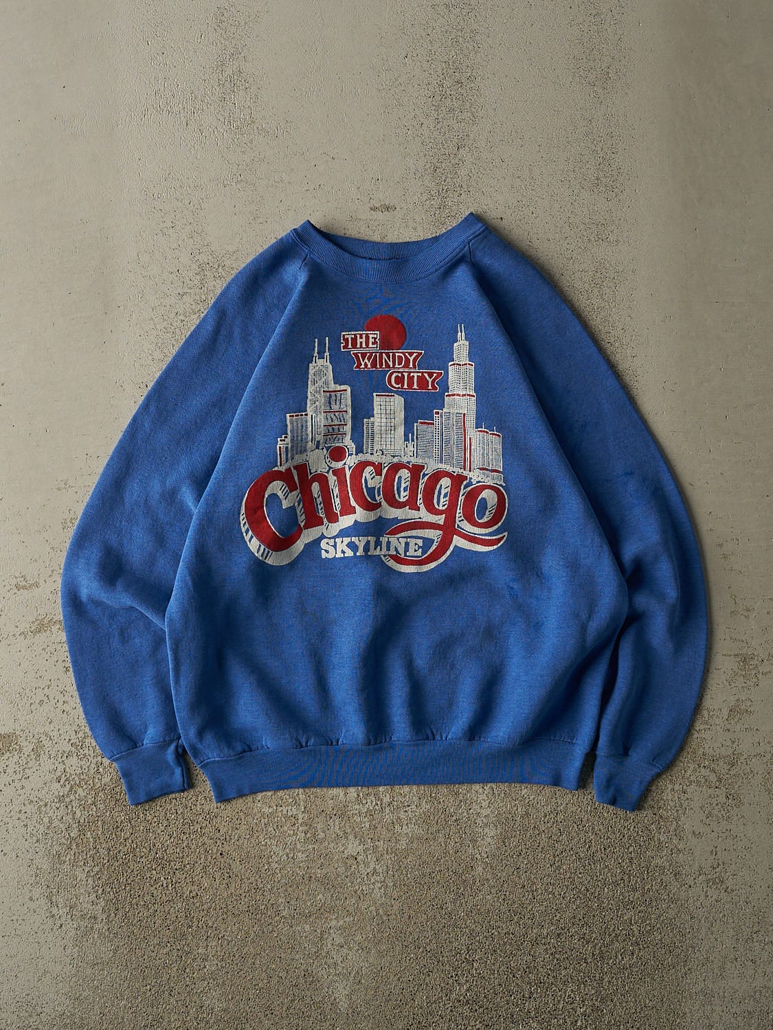 Vintage 80s Blue Chicago Crewneck (M)