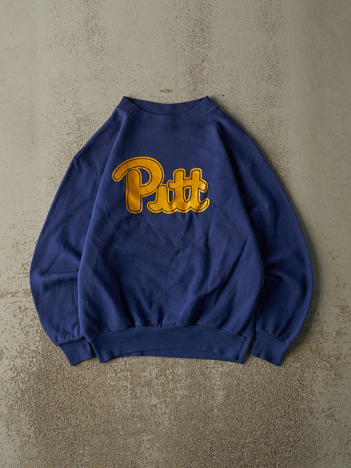 Vintage 90s Blue University of Pittsburgh Crewneck (XS/S)