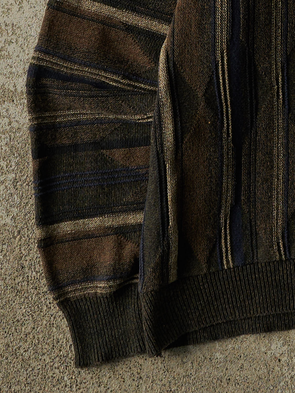 Vintage Y2K Brown Haggar Patterned Knit (M/L)