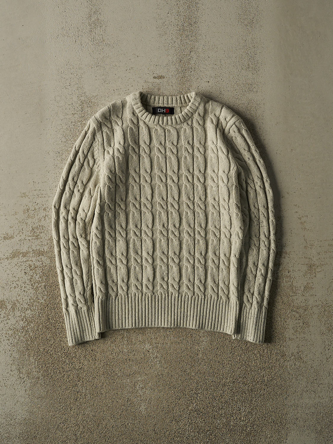 Vintage 90s Beige Cable Knit (S)