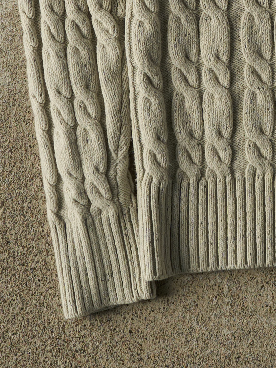 Vintage 90s Beige Cable Knit (S)