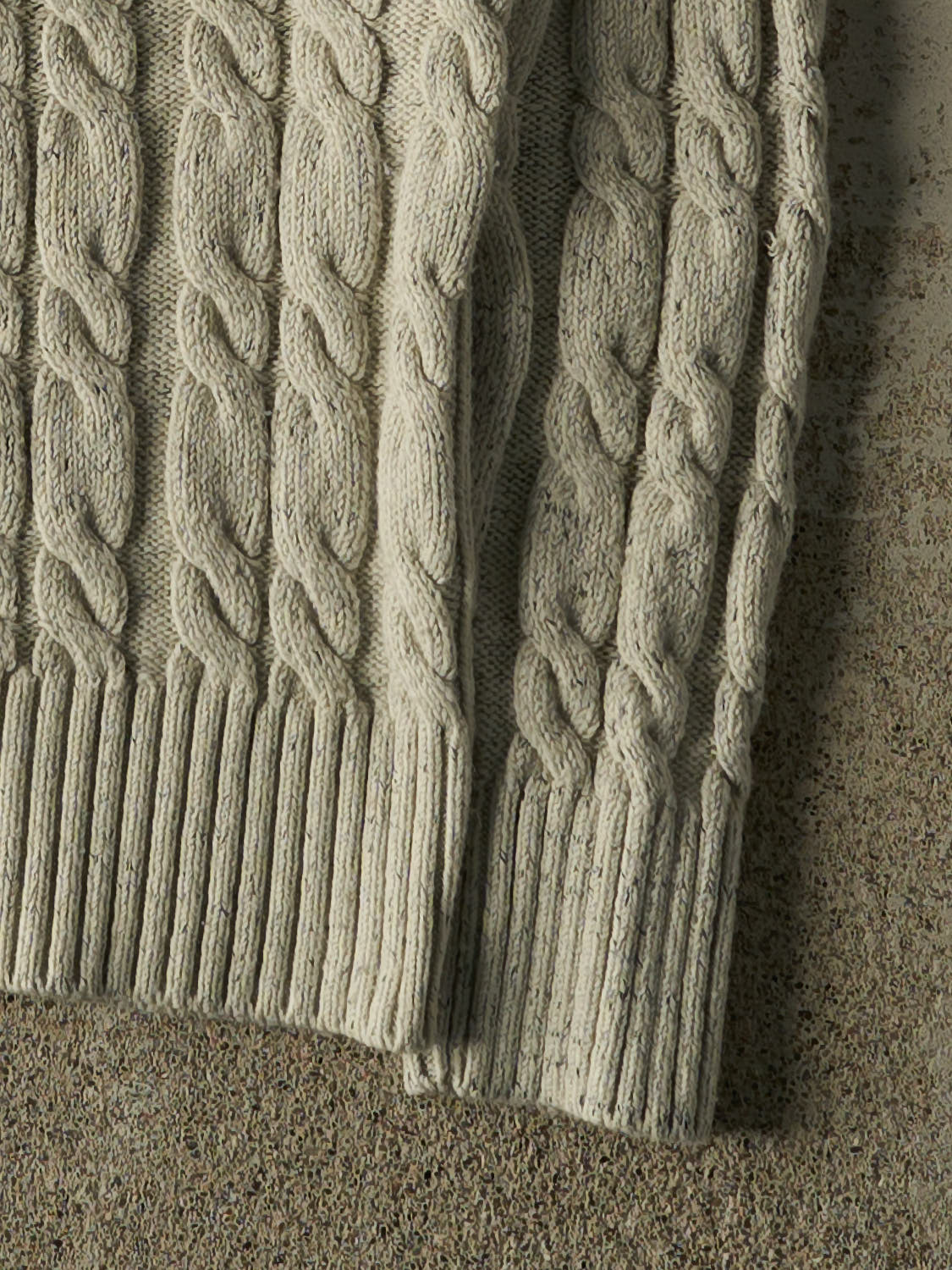Vintage 90s Beige Cable Knit (S)