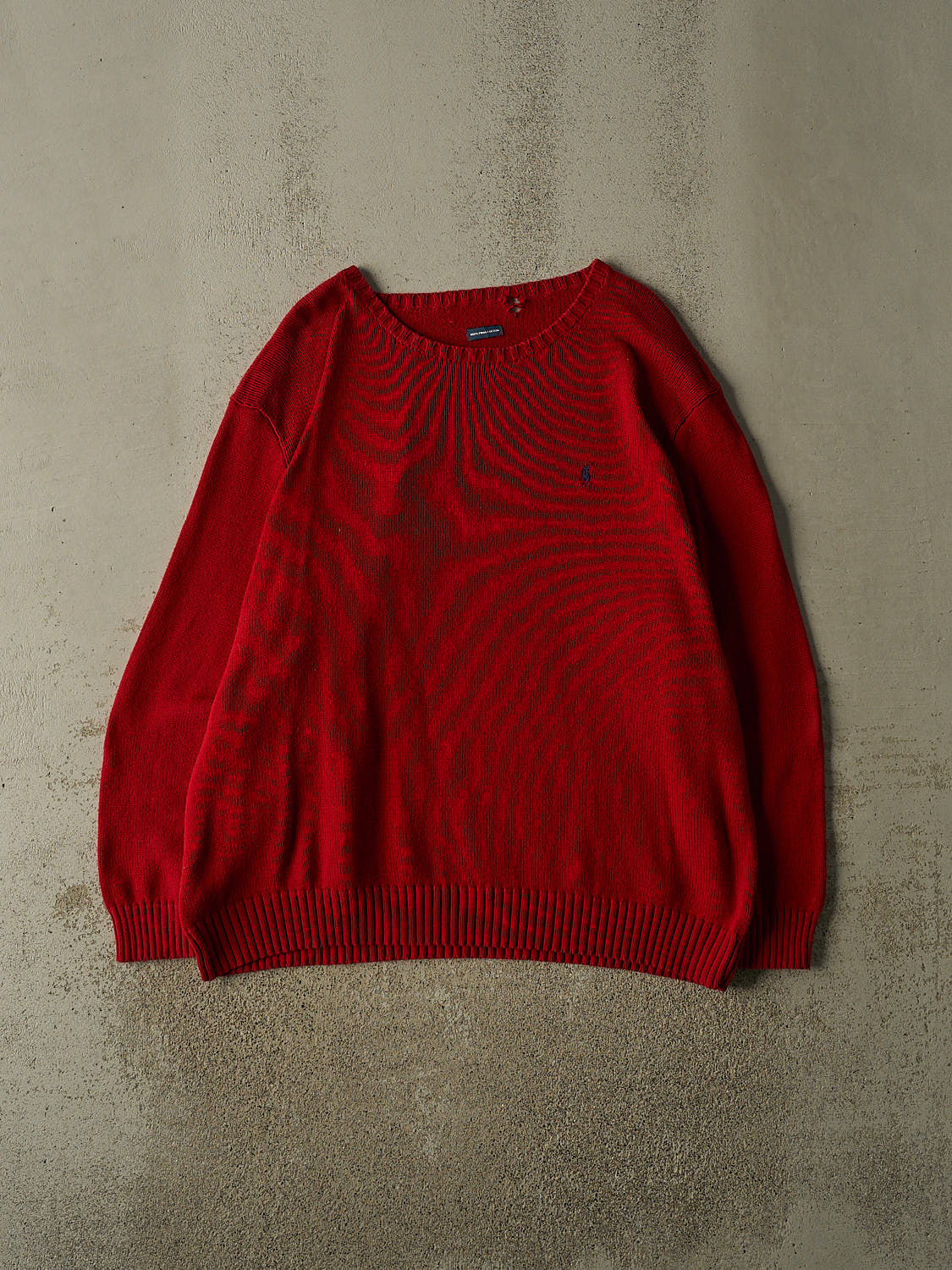 Vintage 90s Red Polo Knit (XL/XXL)